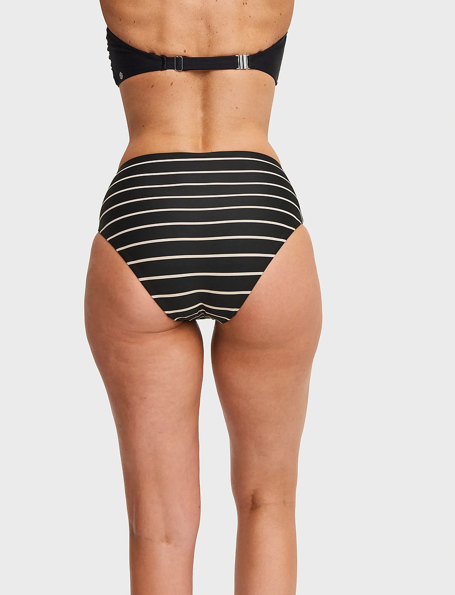 Swegmark - CUBA BIKINI BRIEFS - bikinio kelnaitės - black/beige stripe - 3