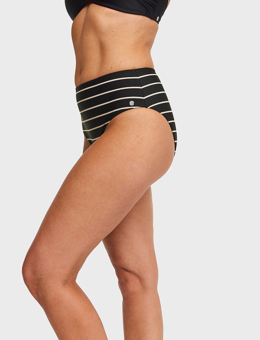 Swegmark - CUBA BIKINI BRIEFS - bikinio kelnaitės - black/beige stripe - 4