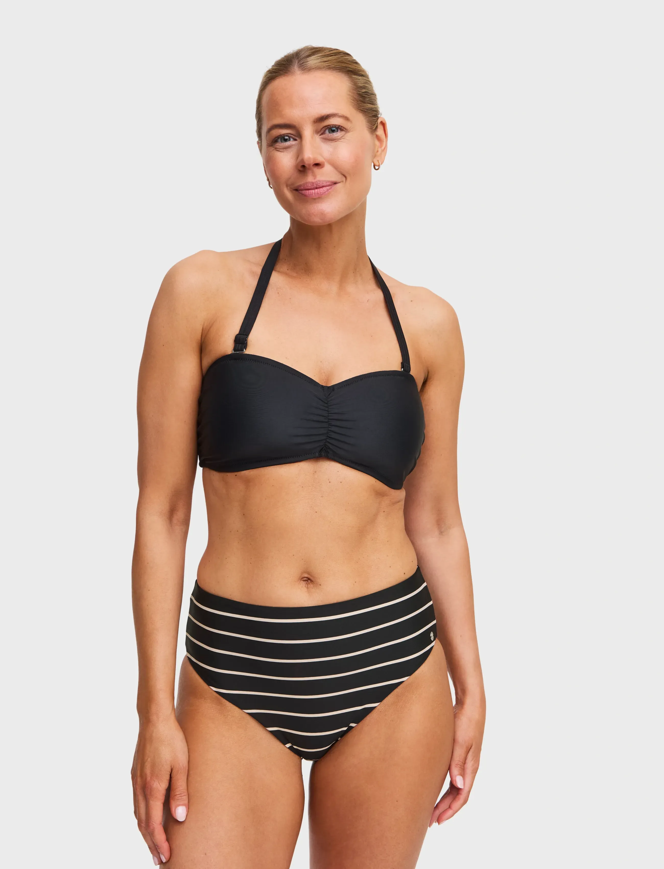 Swegmark Rio Bandeau Bikini Bra Padded Cups, D x 75, Black, Bikinitoppe > Bandeau-Bikinitoppe, Dame