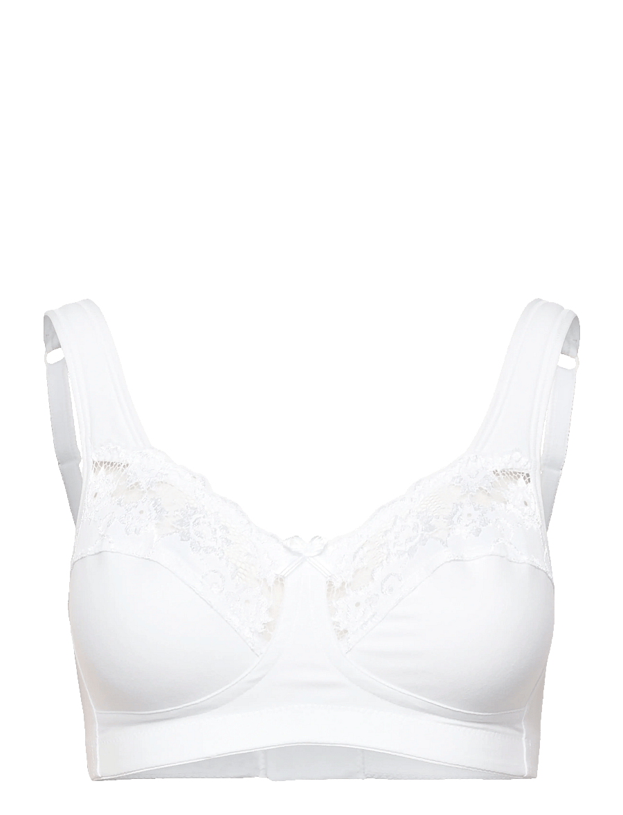 Swegmark - DELICATE SOFT BRA FAIRTRADE - bygellösa bh:ar - white - 0