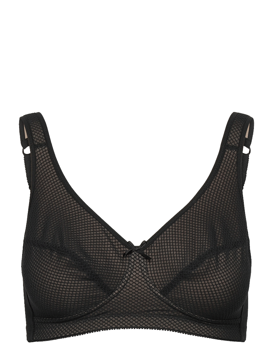 Swegmark - NET SOFT BRA ORGANIC COTTON - die niedrigsten preise - black/beige - 0
