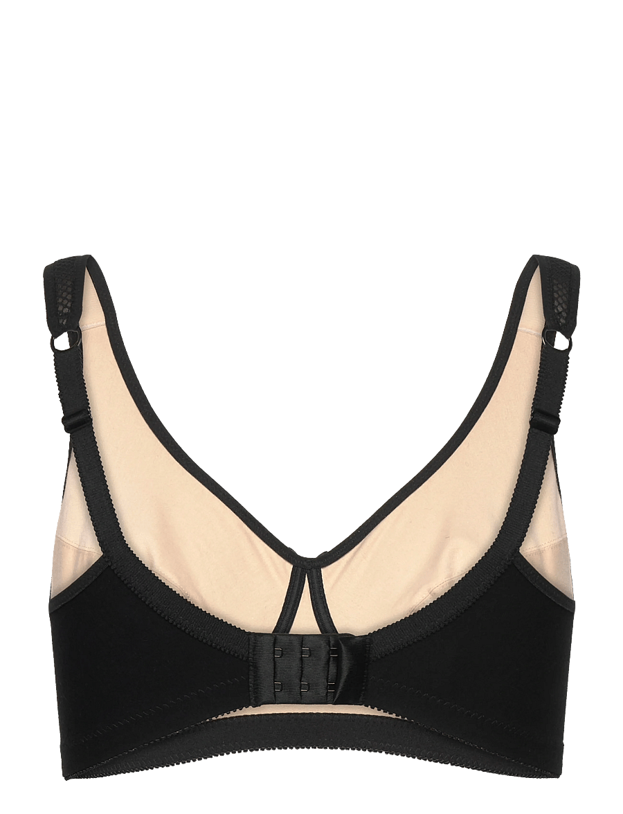 Swegmark - NET SOFT BRA ORGANIC COTTON - die niedrigsten preise - black/beige - 1