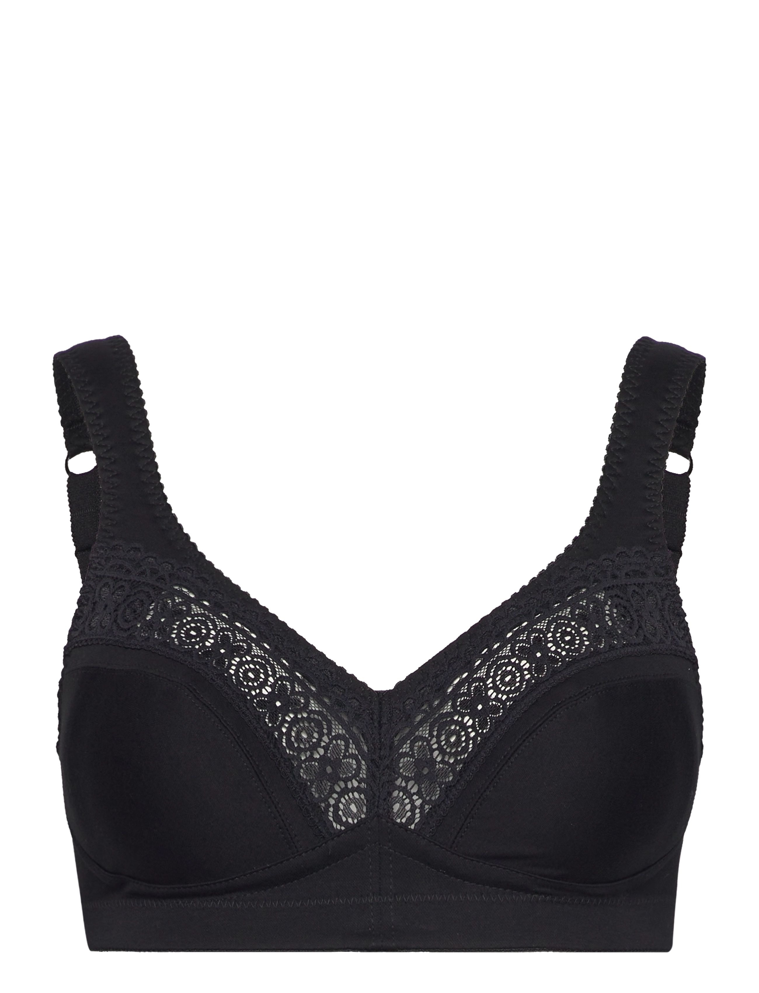 SWEGMARK Baumwolle Star Soft BH Schwarz Schwarz - Ax85 - Damen