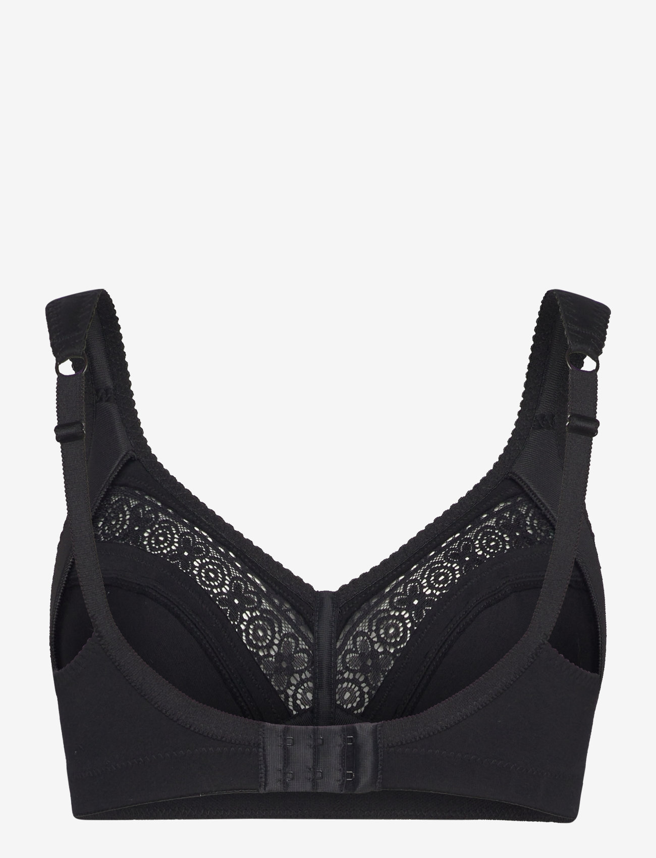 Swegmark - Cotton Star soft bra Black - kaarituettomat rintaliivit - black - 2