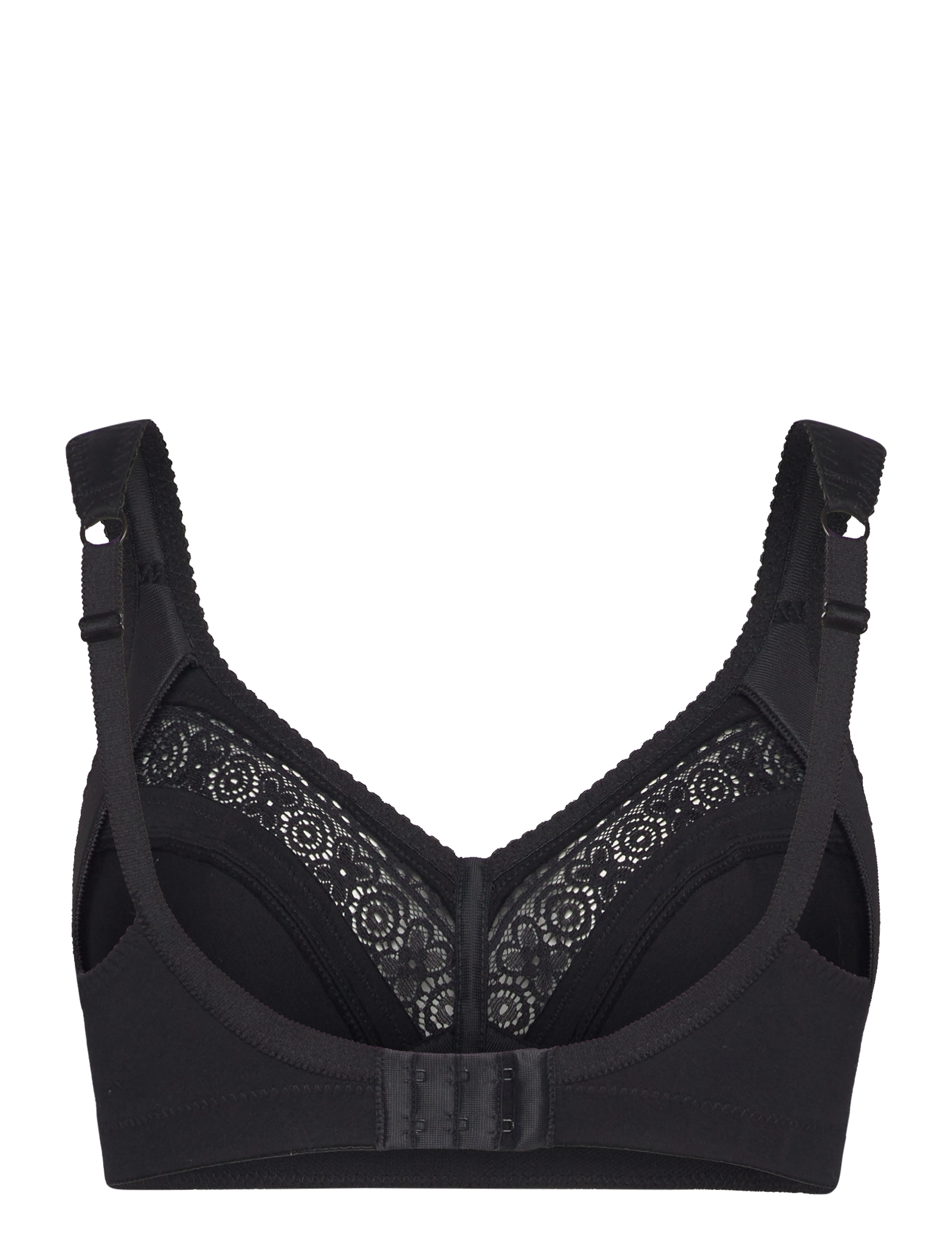 Swegmark - Cotton Star soft bra Black - non wired bras - black - 2