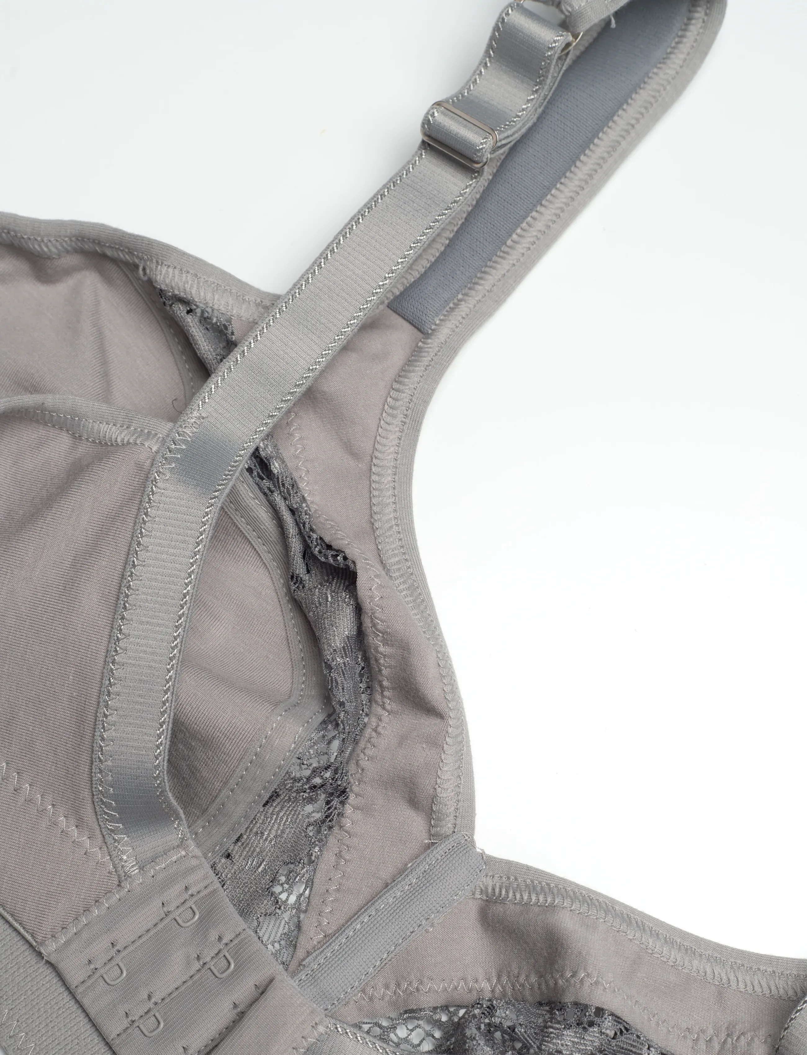Swegmark - SOFT ORGANIC Soft bra Fairtade - bygellösa bh:ar - seashell grey - 3