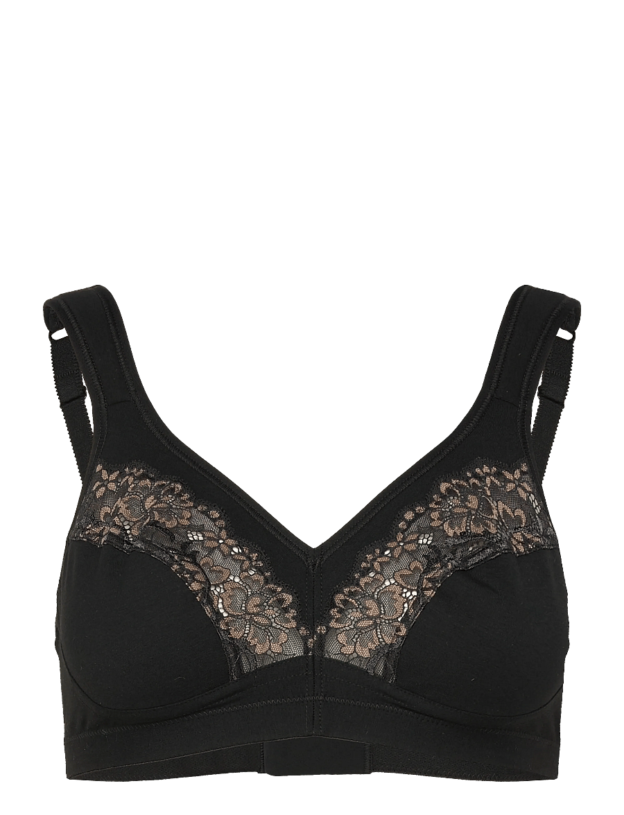 Swegmark - SENSIBLE SOFT BRA FAIRTRADE - bügellose bhs - black/beige - 0