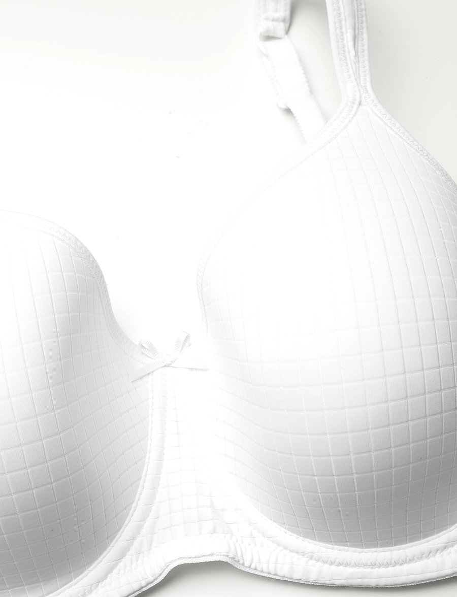 Swegmark - Smooth line padded wired bra White - wired bras - white - 5