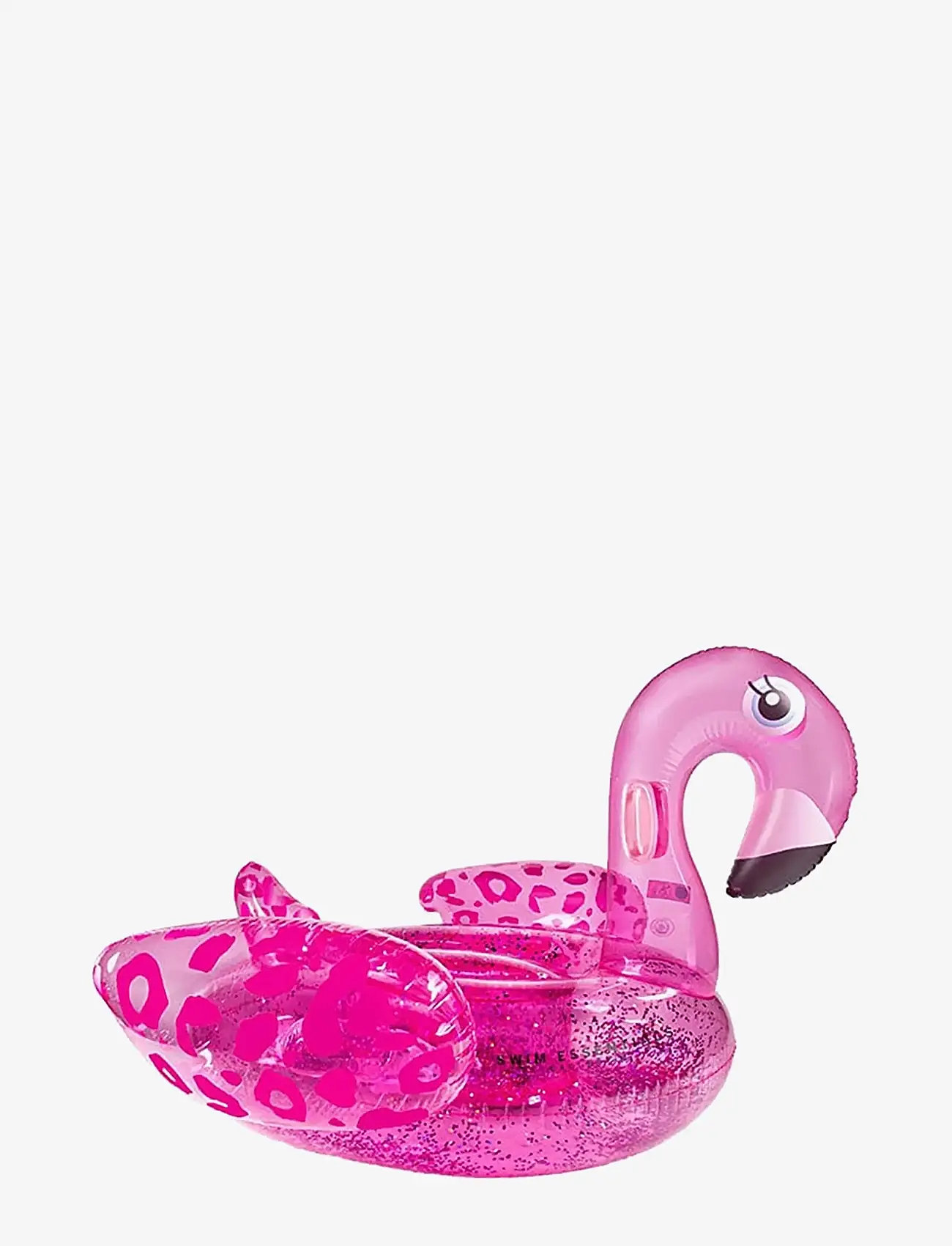 Swim Essentials - Inflatable Ride-on 142 cm - Dreamscape Neon Pink Flamingo - baderinge og bademadrasser - pink - 1