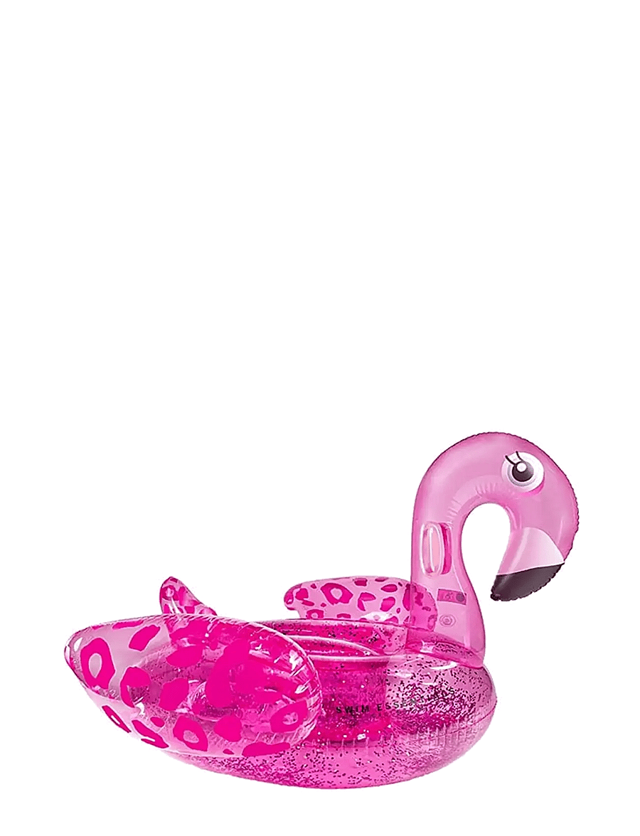 Swim Essentials - Inflatable Ride-on 142 cm - Dreamscape Neon Pink Flamingo - pink - 1