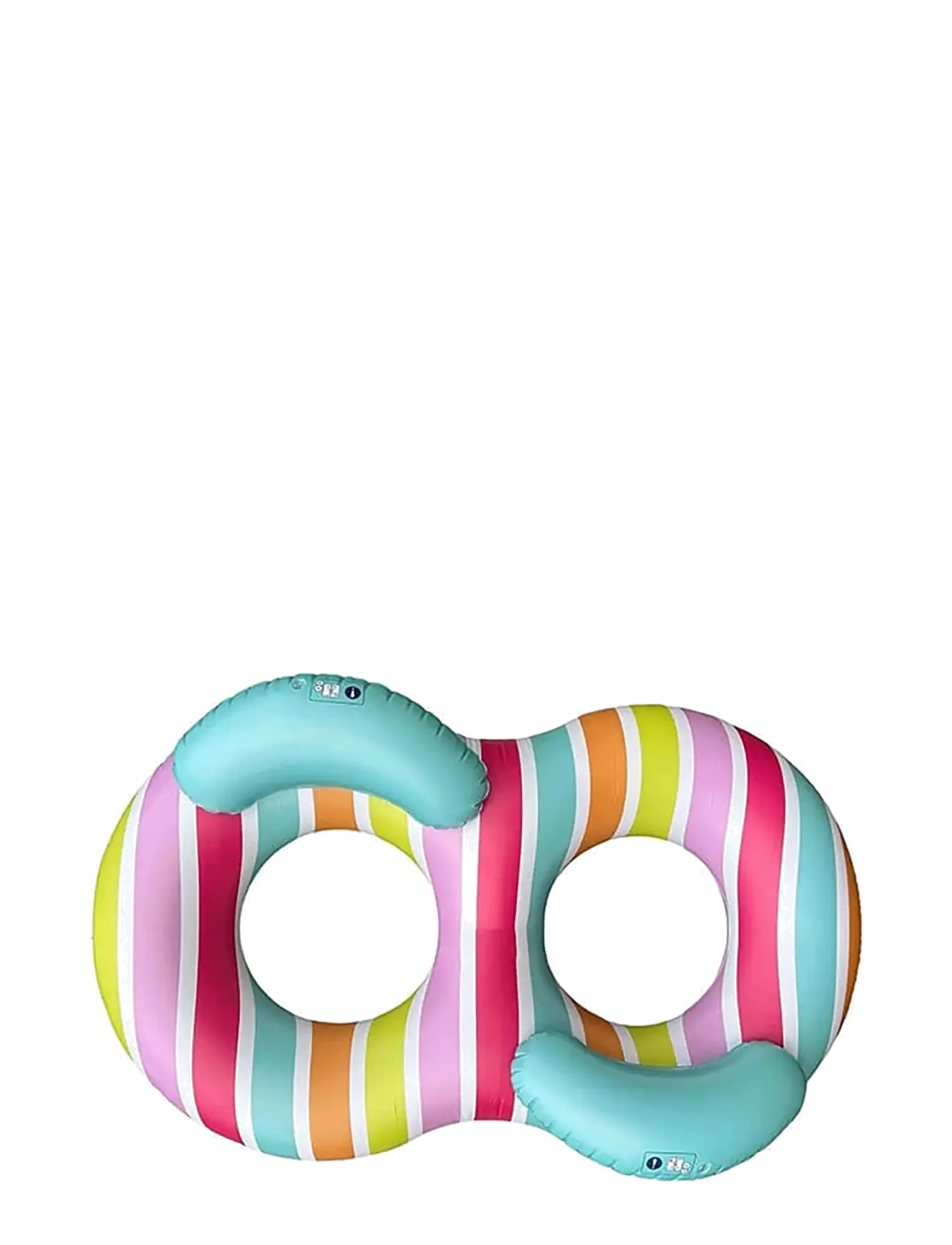 Swim Essentials Double Swim Ring 160 cm - Colour Rush - Baderinger og bademadrasser - MULTI / pink/rose