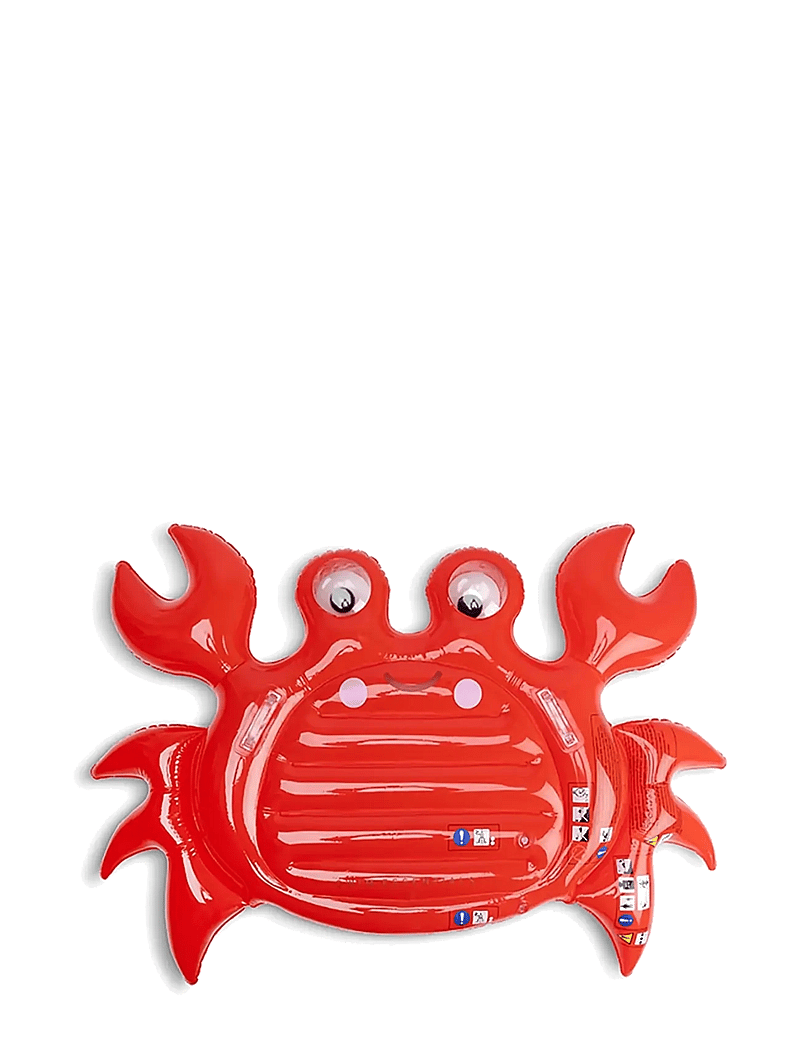 Swim Essentials - Pool Float 140 cm with Handles - Oh Crab - vannitamistoolid ja -alused - red - 1