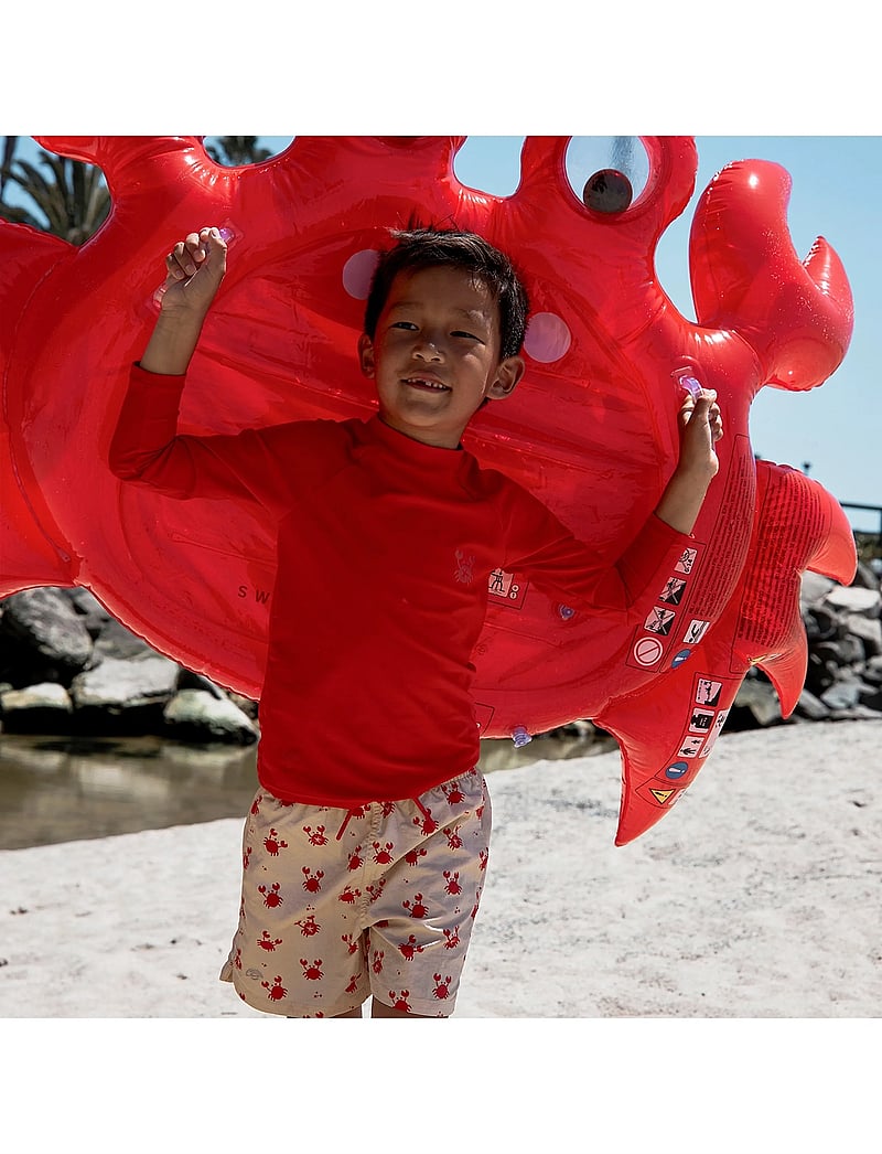 Swim Essentials - Pool Float 140 cm with Handles - Oh Crab - vannitamistoolid ja -alused - red - 0