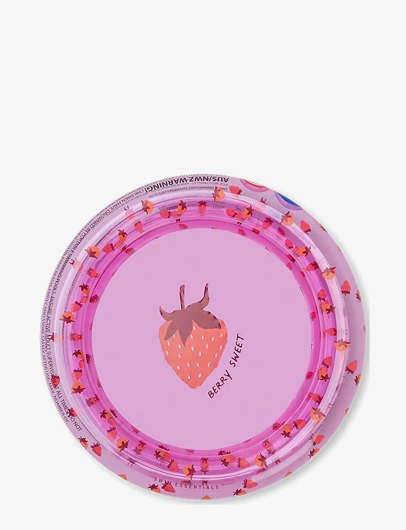 Swim Essentials - Paddling Pool 60 cm - Strawberry Fields Baby Pool - børnepools - pink - 0
