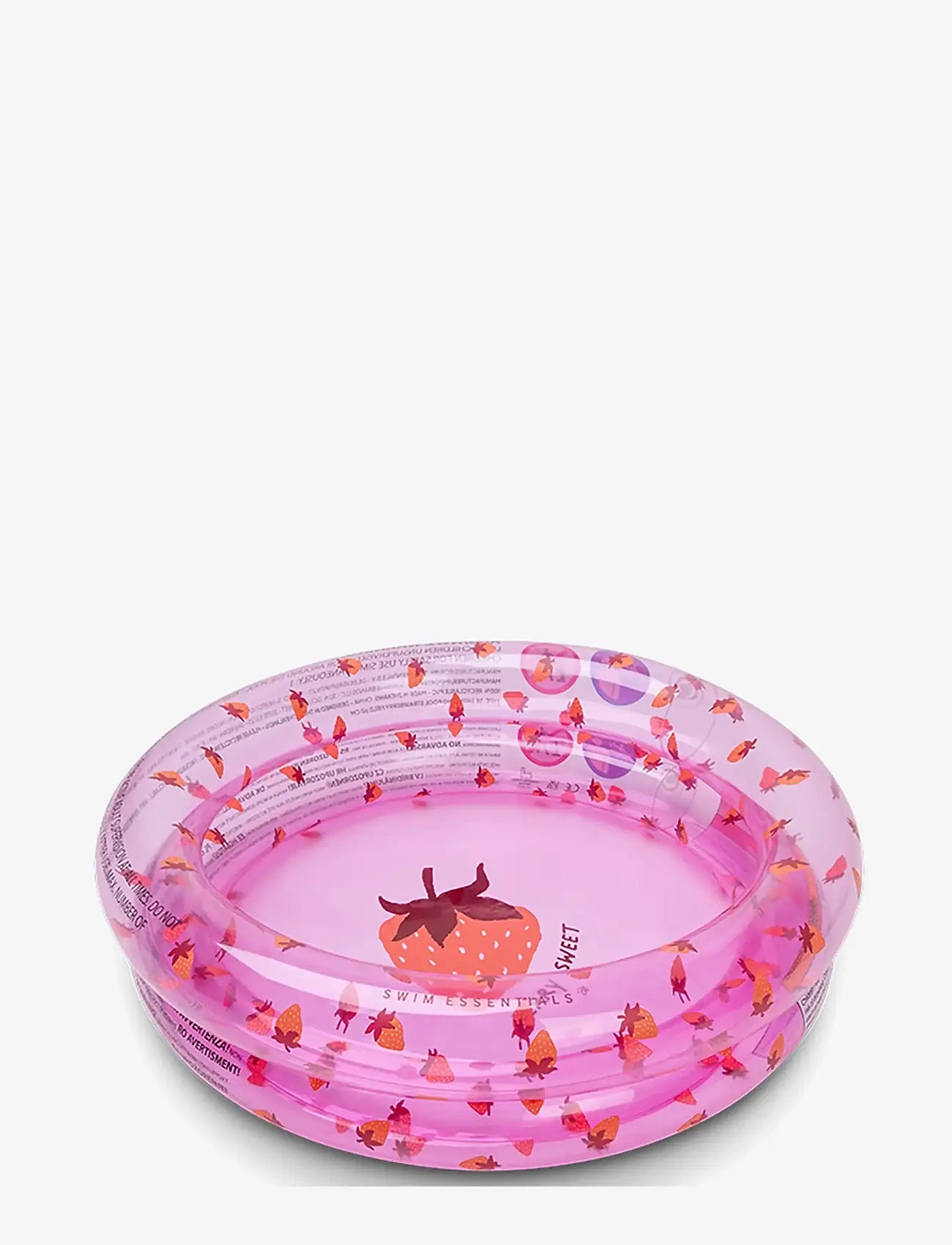 Swim Essentials - Paddling Pool 60 cm - Strawberry Fields Baby Pool - børnepools - pink - 1