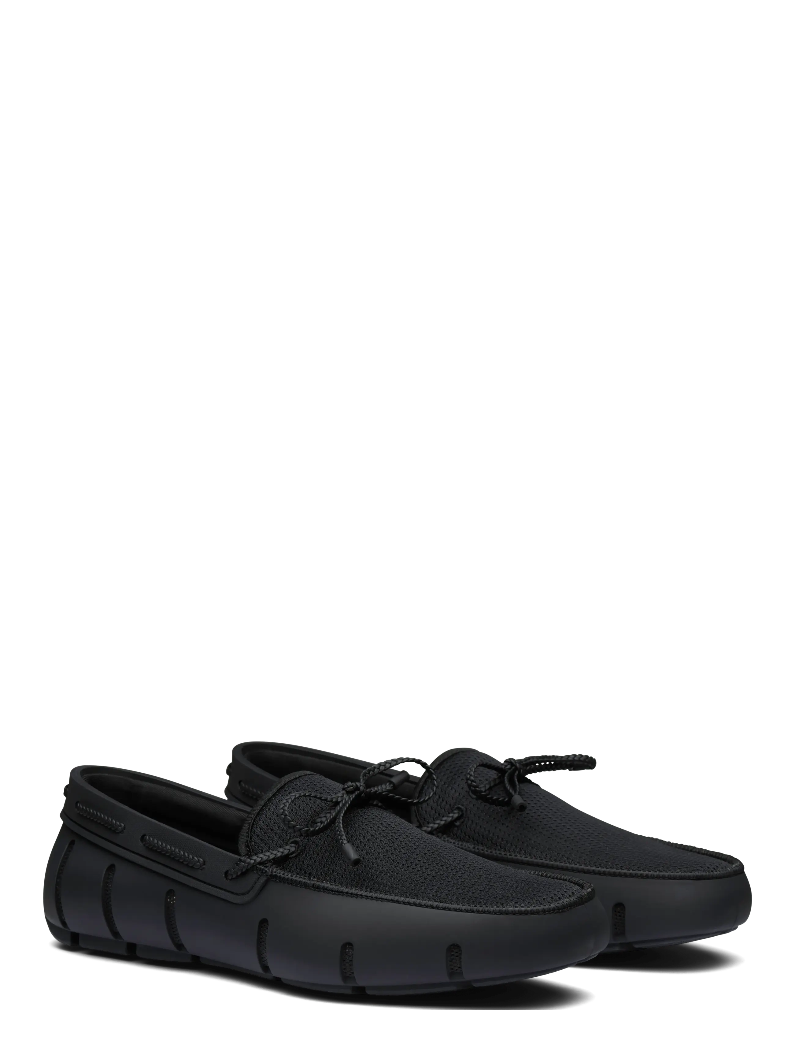 Swims - Braided Lace Loafer - atostogų būtiniausi - black - 1