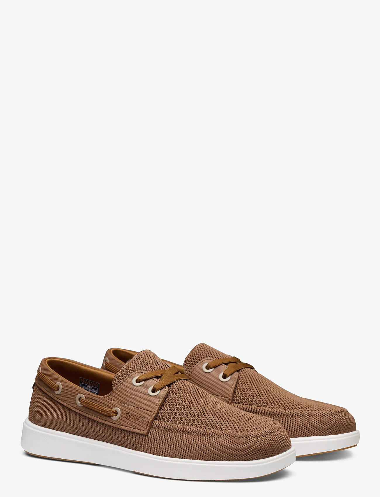 Swims - BREEZE BOAT SHOE - cognac/white/gum - 1