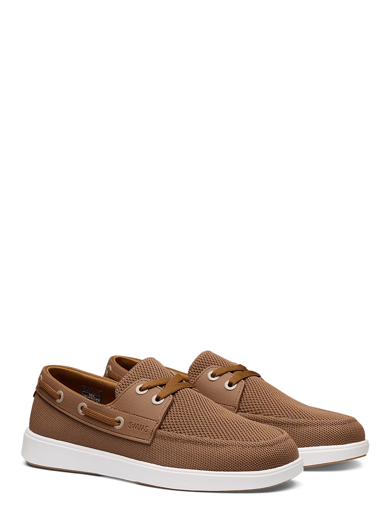 Swims - BREEZE BOAT SHOE - cognac/white/gum - 1