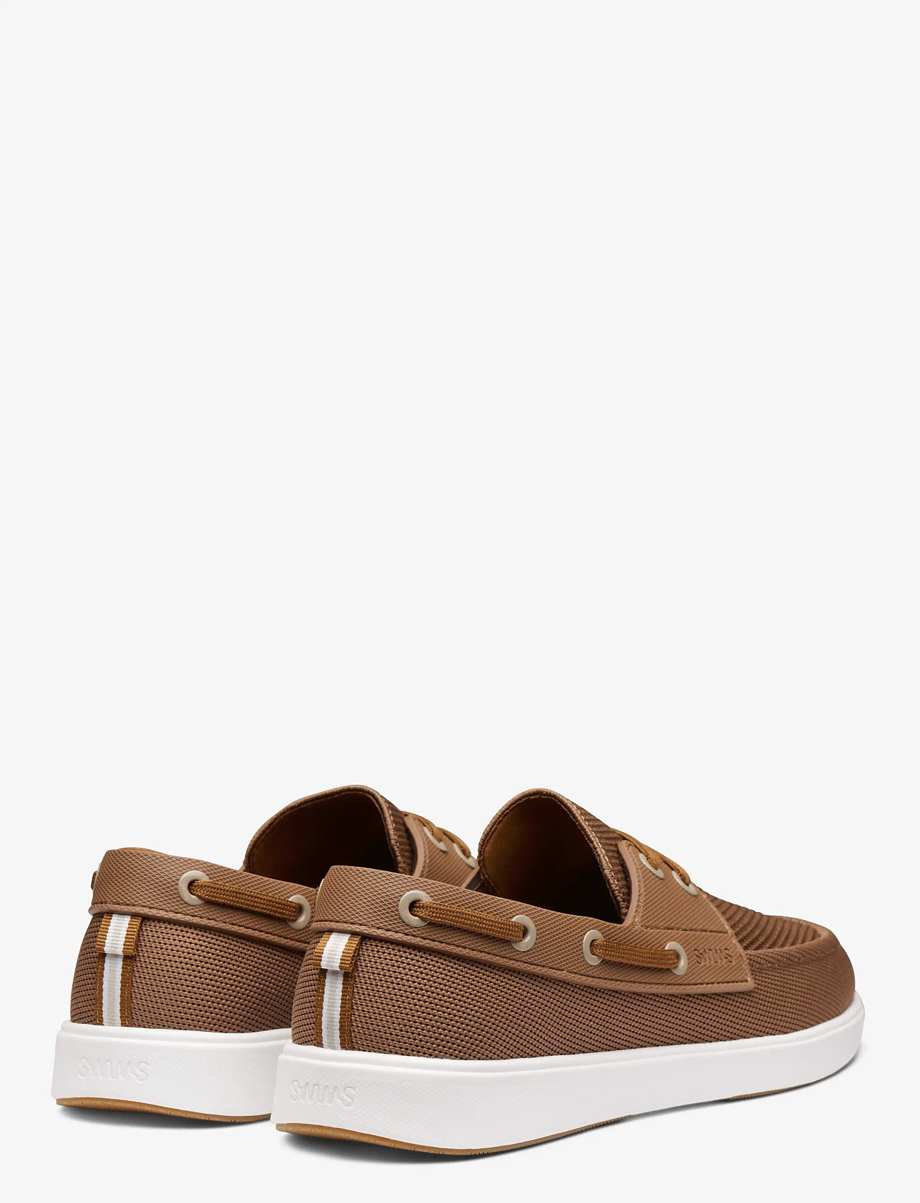 Swims - BREEZE BOAT SHOE - cognac/white/gum - 3