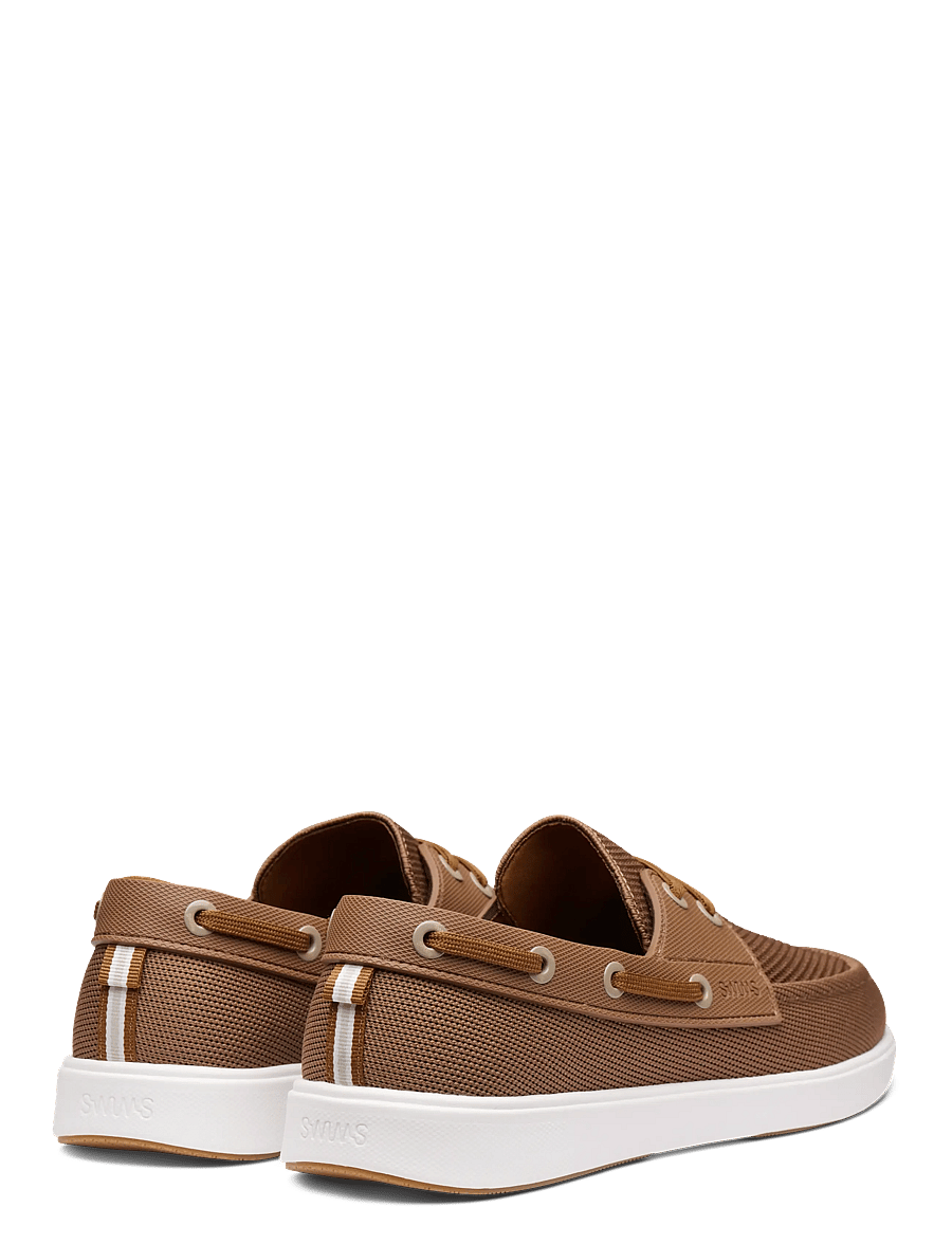 Swims - BREEZE BOAT SHOE - bootsschuhe - cognac/white/gum - 3