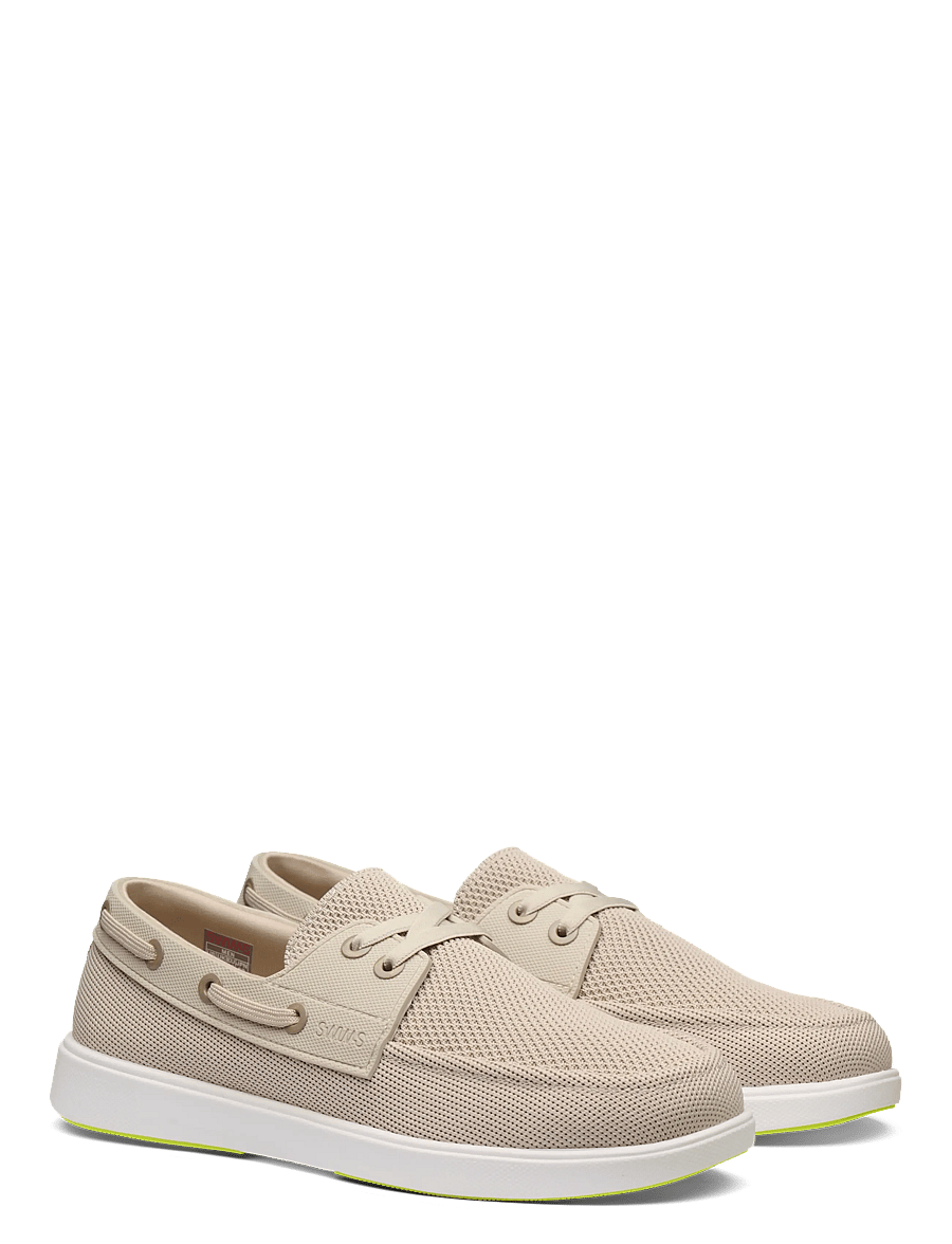 Swims - BREEZE BOAT SHOE - sejlersko - mist/sand/white - 1