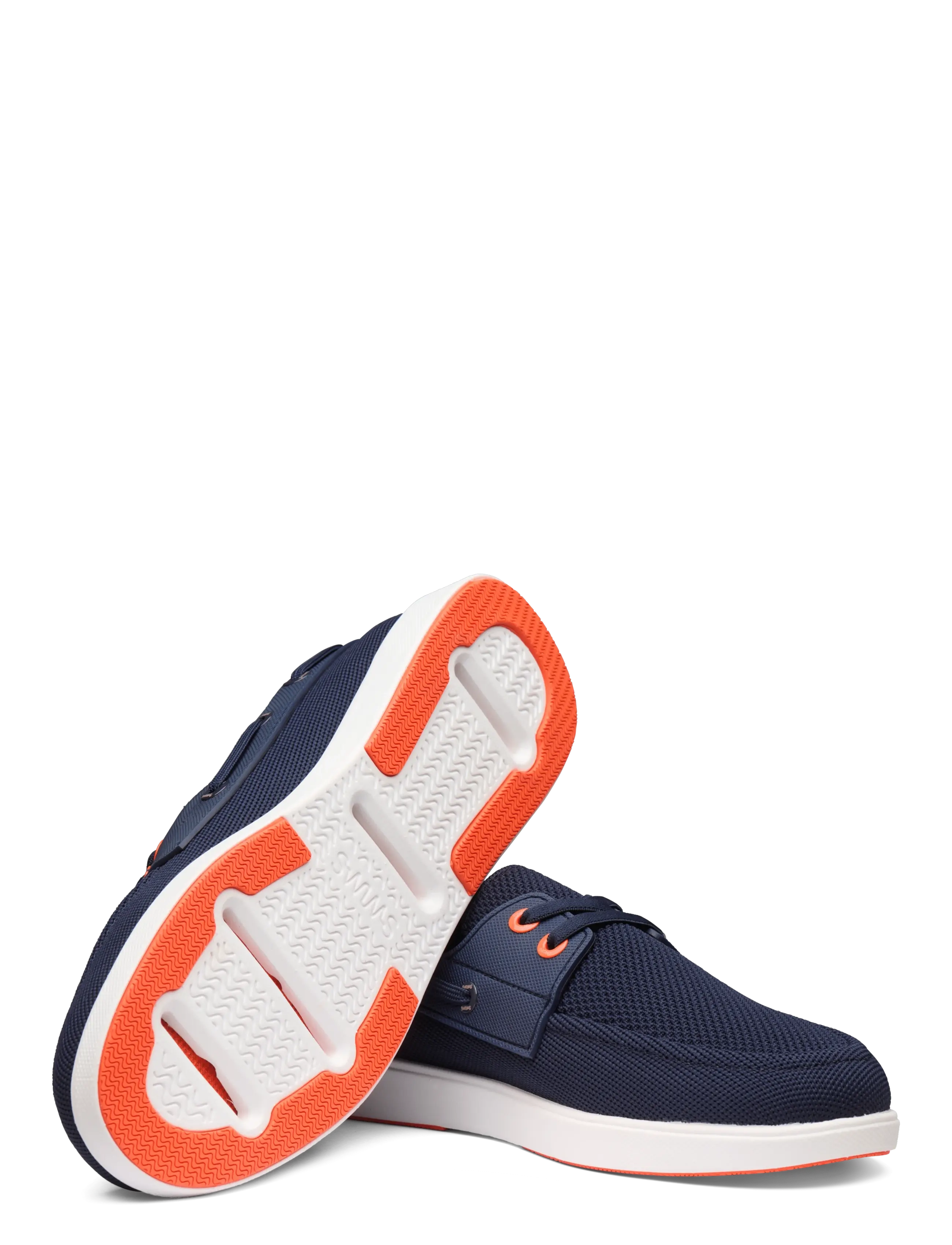 Swims - BREEZE BOAT SHOE - seglarskor - navy/white/orange - 2