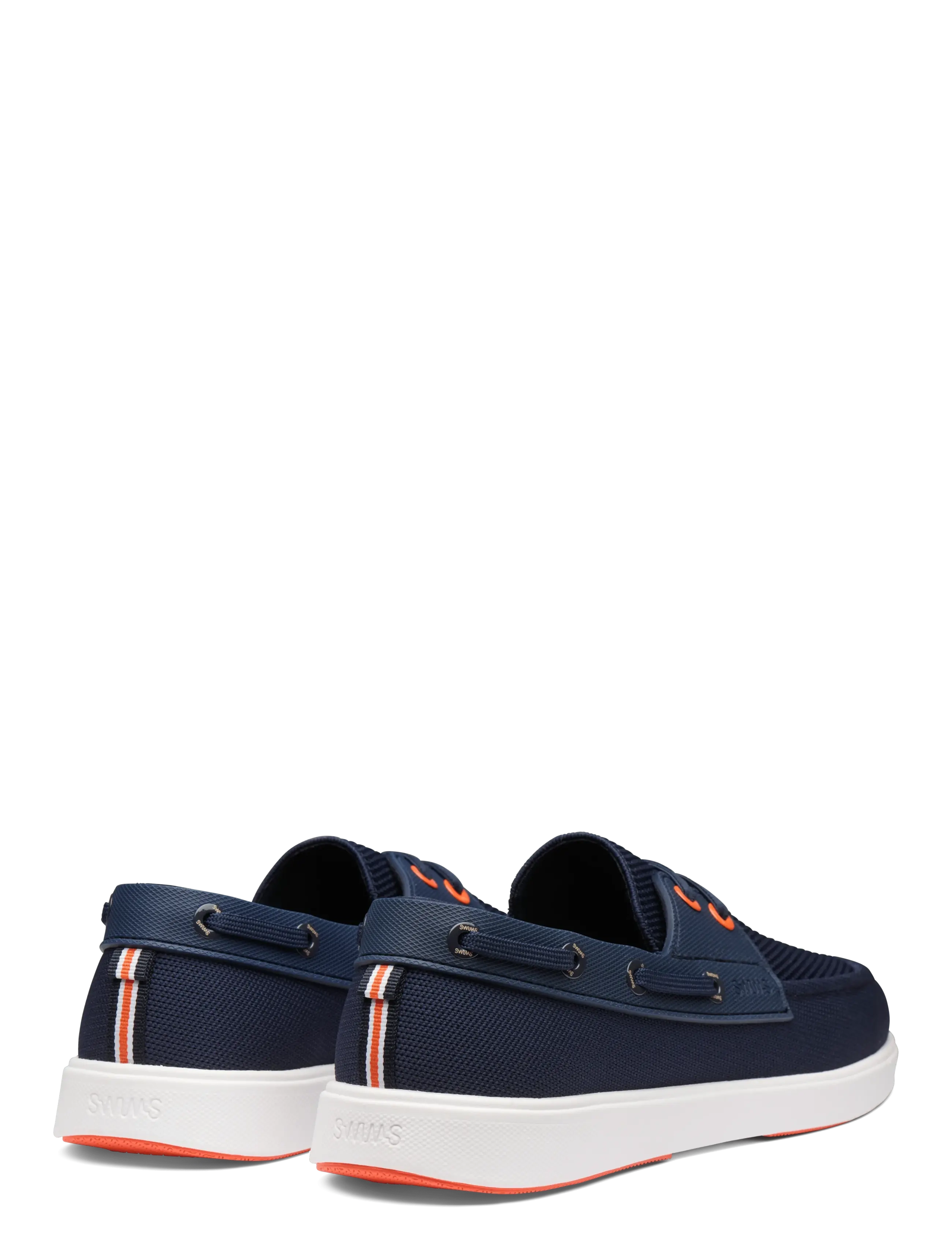 Swims - BREEZE BOAT SHOE - seglarskor - navy/white/orange - 3