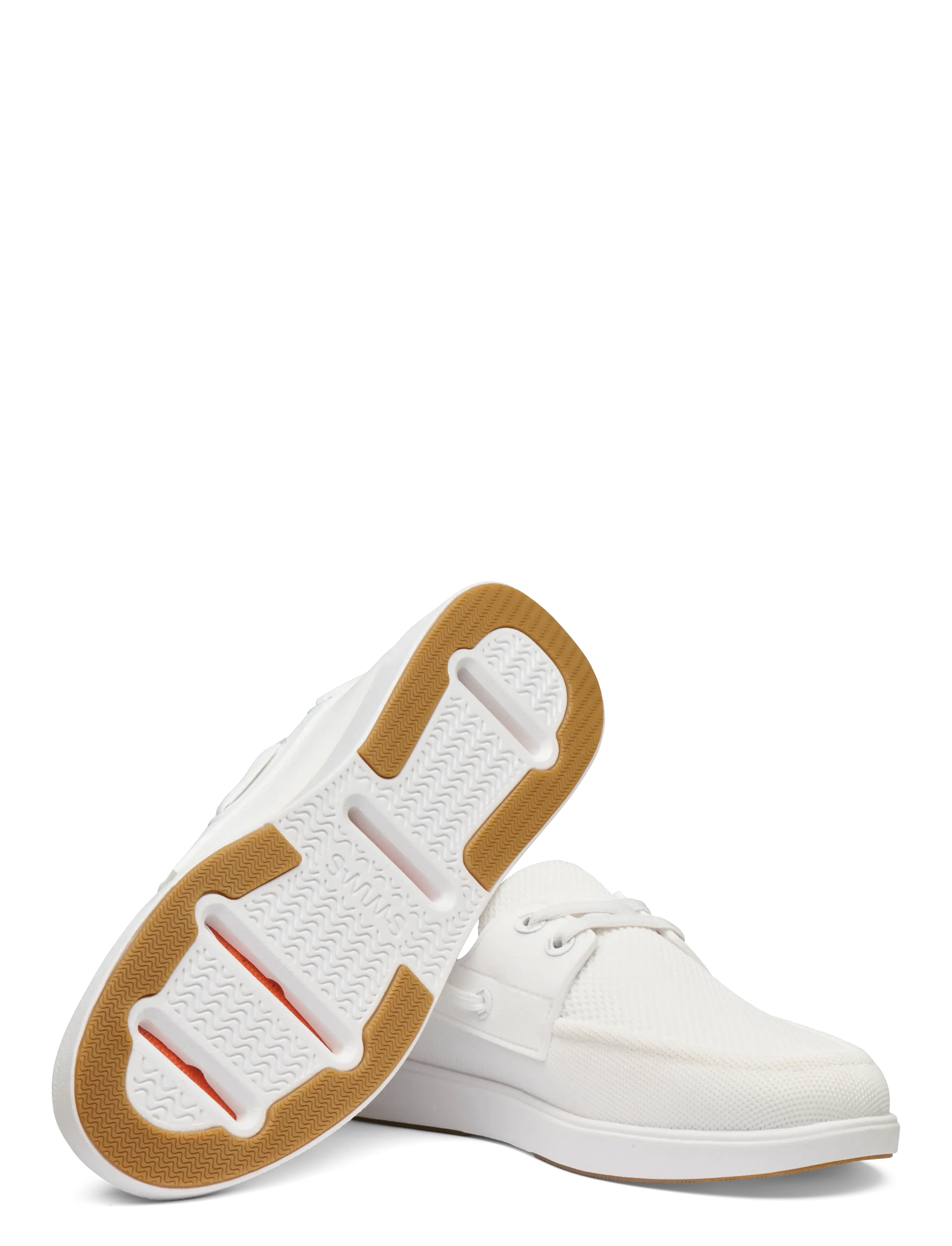 Swims - BREEZE BOAT SHOE - seglarskor - white/gum - 2