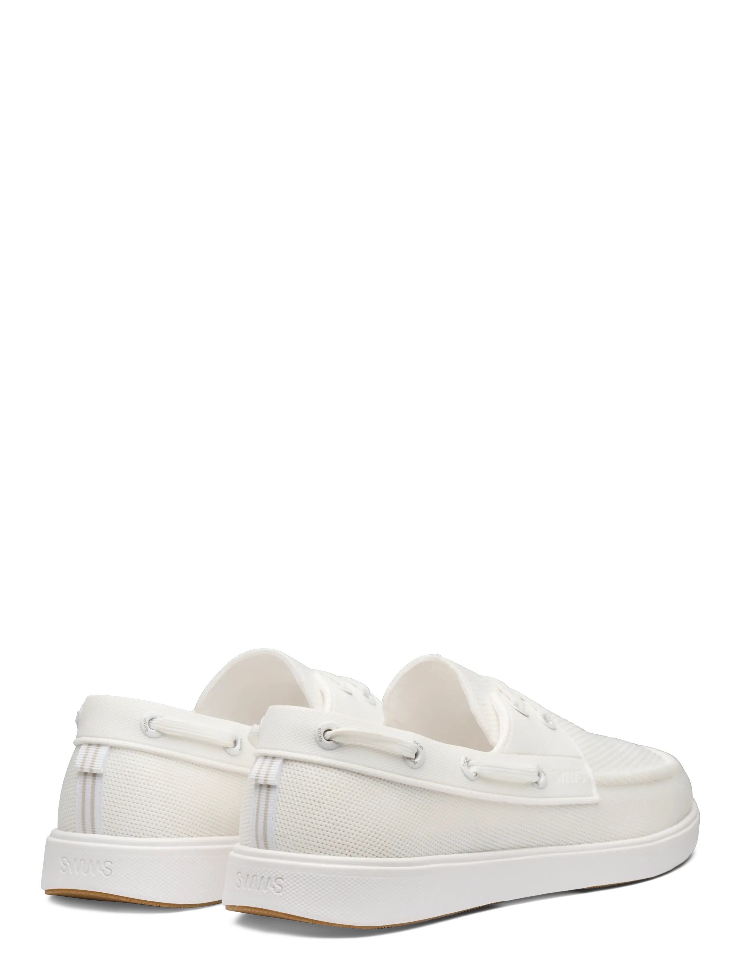 Swims - BREEZE BOAT SHOE - seglarskor - white/gum - 3