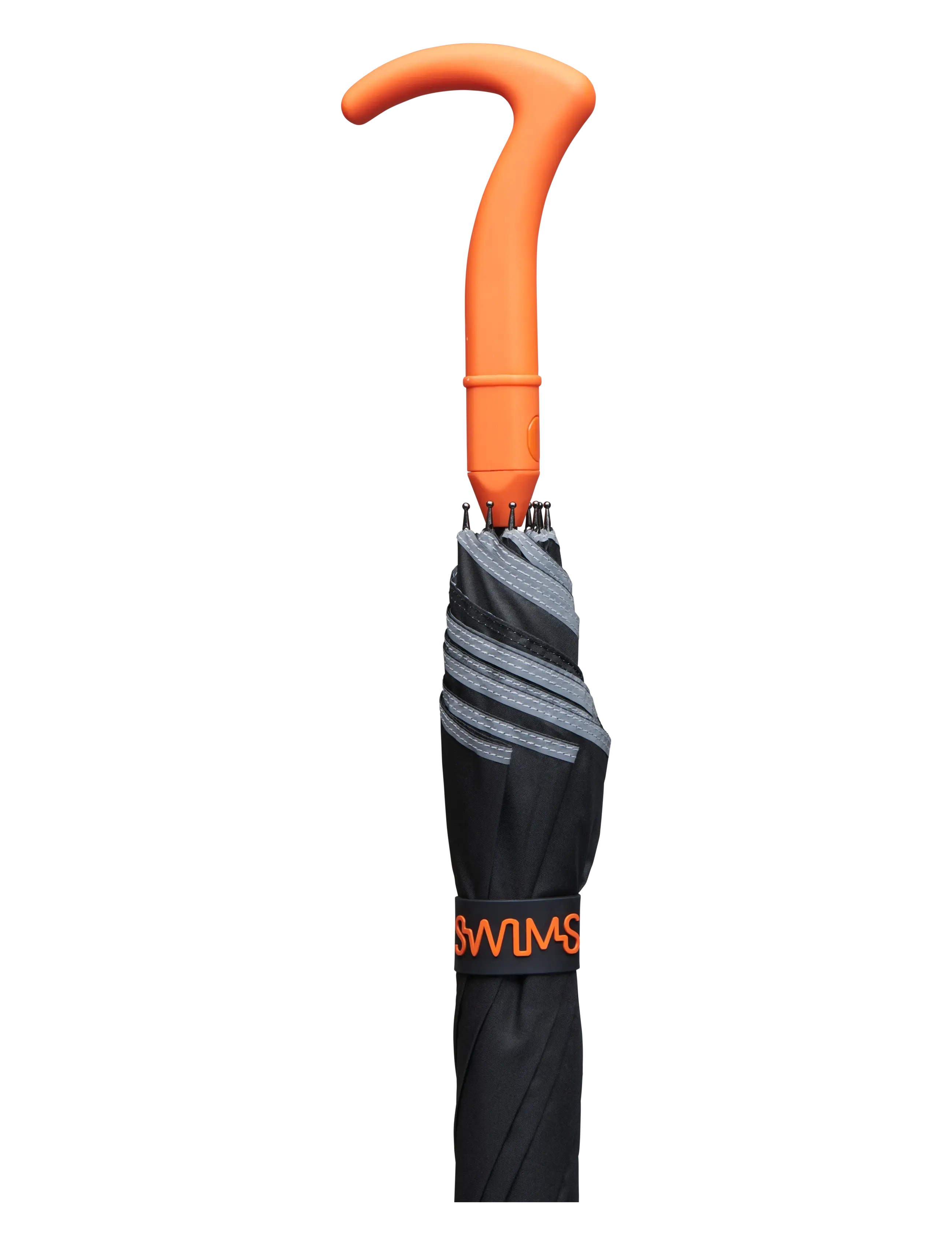 Swims - Umbrella Long - regenschirme - black/orange - 1