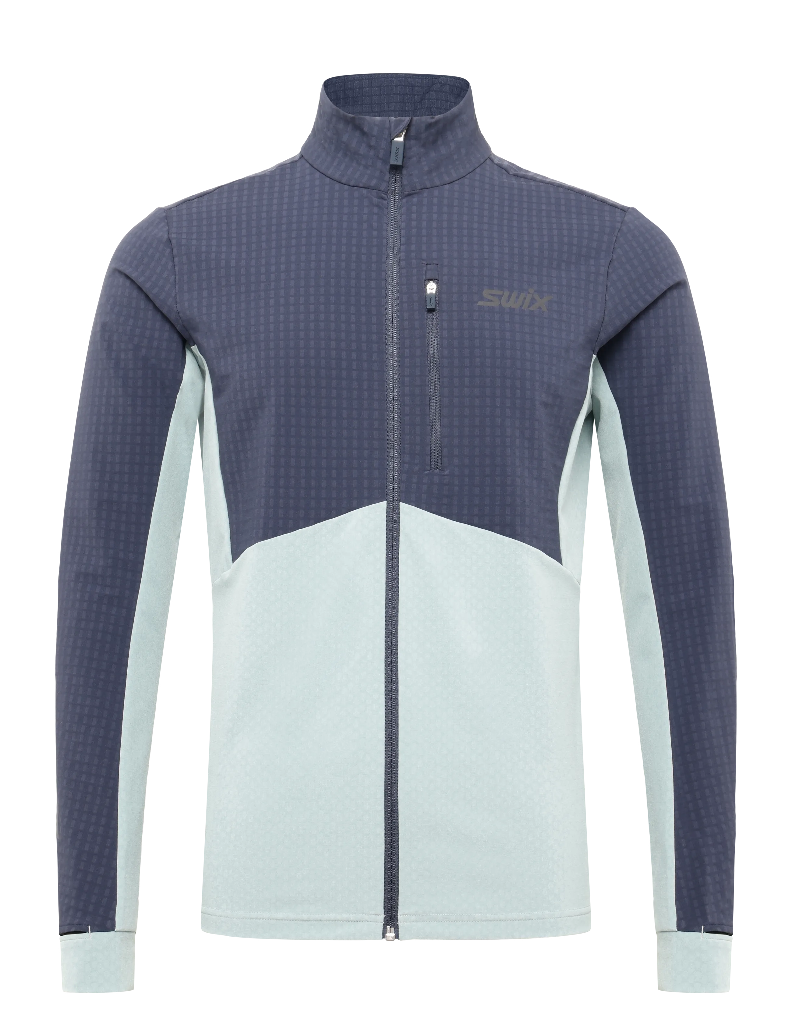 Swix Pace Hybrid Full Zip Midlayer M, S, Sport Fleeces & Midlayers, Marineblau - Männerswear