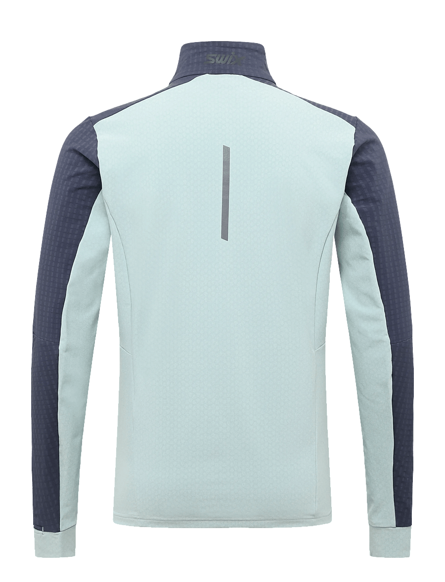 Swix - Pace Hybrid Full Zip Midlayer M - kampsunid ja vahekihid - 75114-dark navy/fog - 1