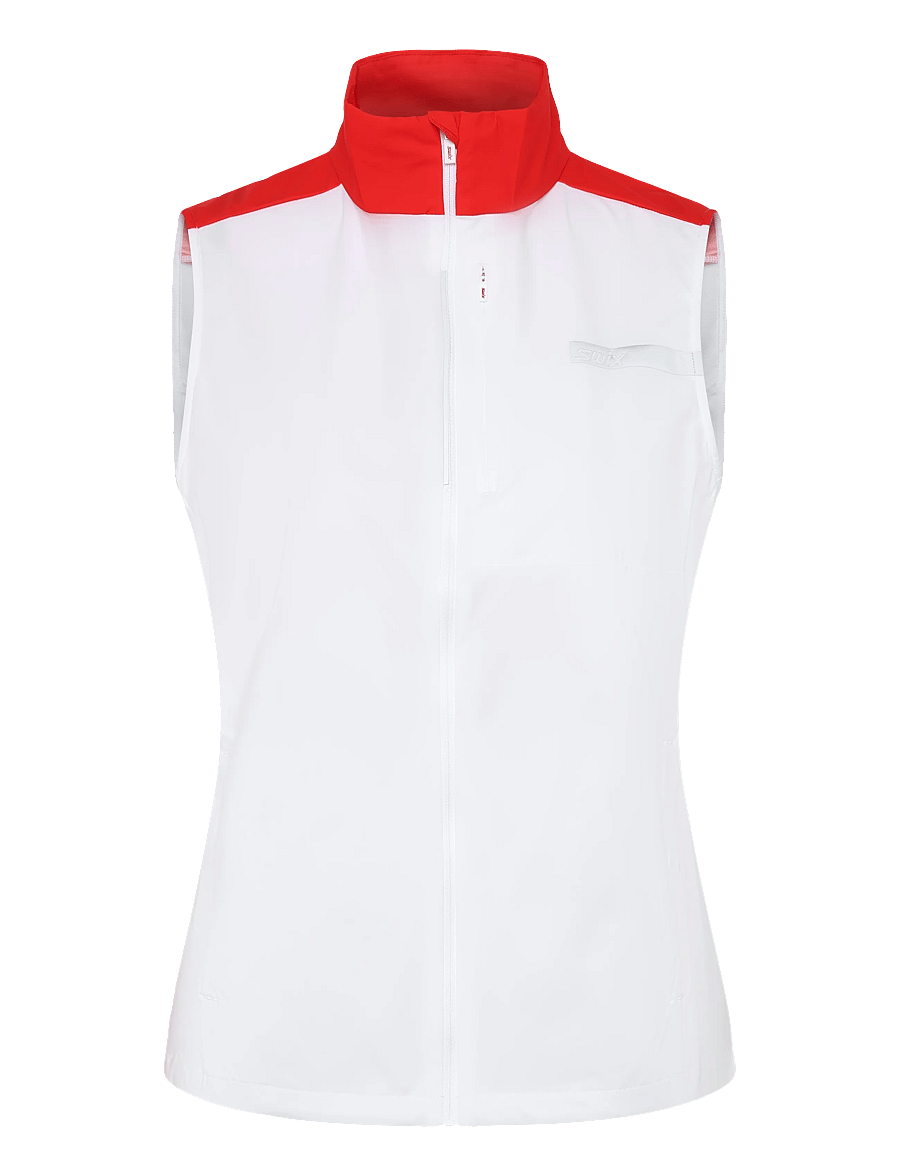 Swix - Roadline Wind Vest W - 00035-bright white/fiery red - 0