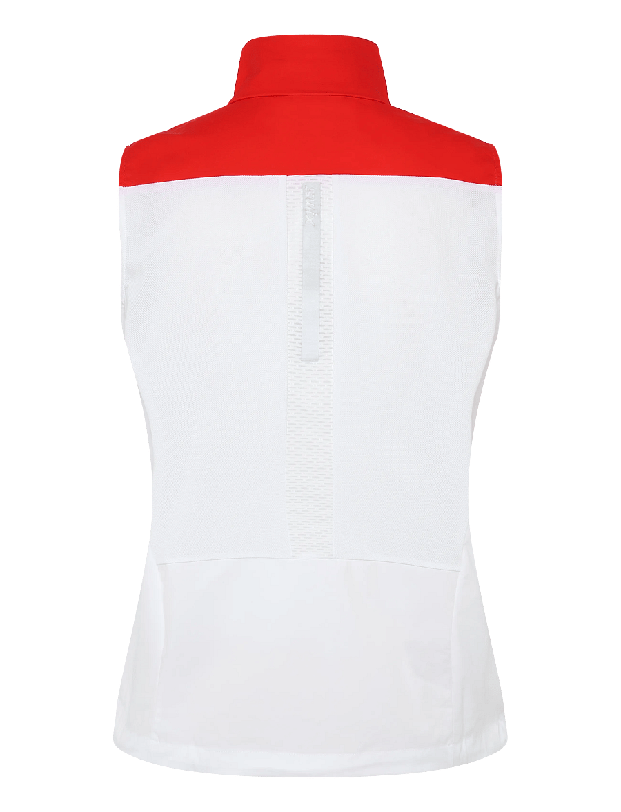 Swix - Roadline Wind Vest W - 00035-bright white/fiery red - 1