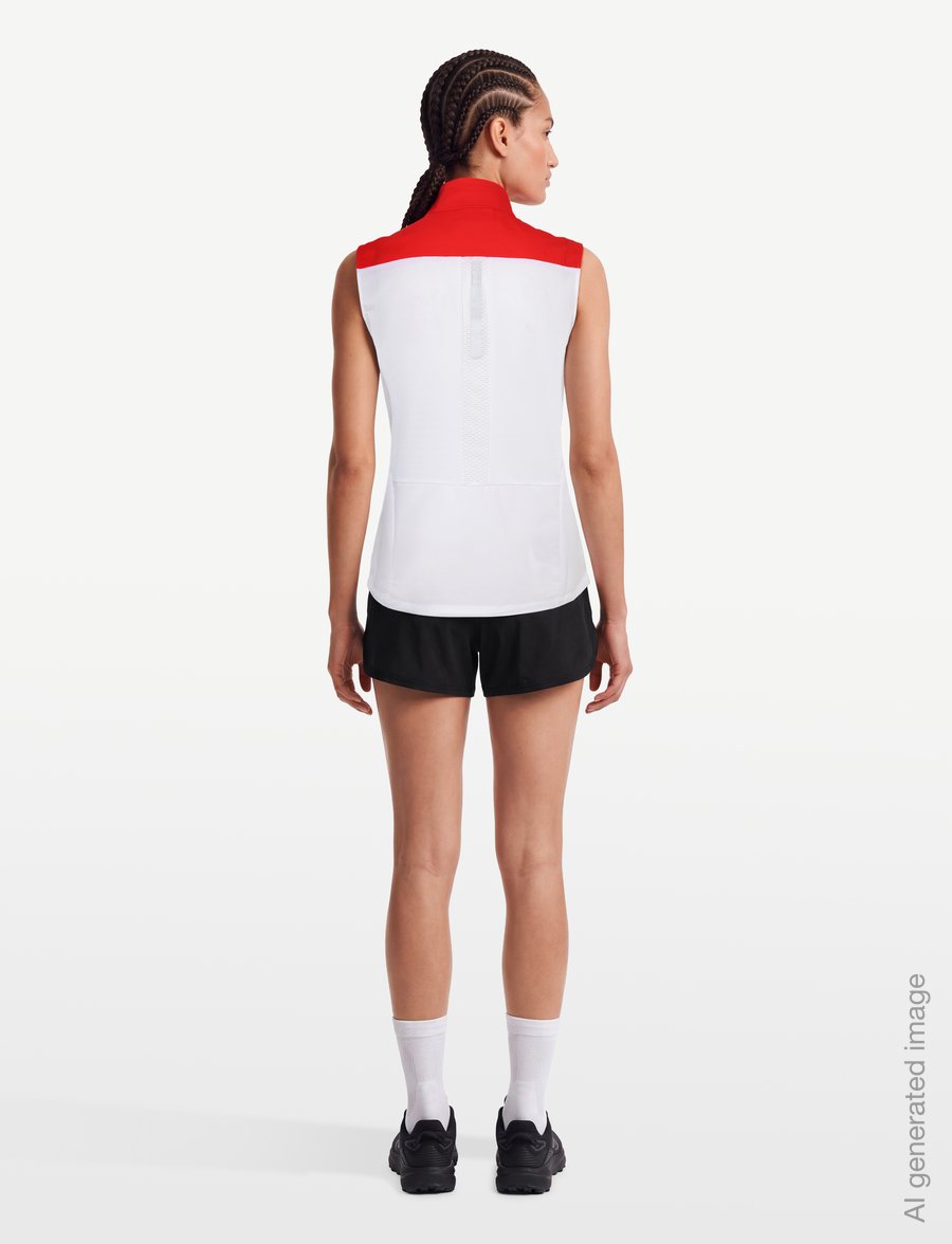 Swix - Roadline Wind Vest W - outdoor - 00035-bright white/fiery red - 4