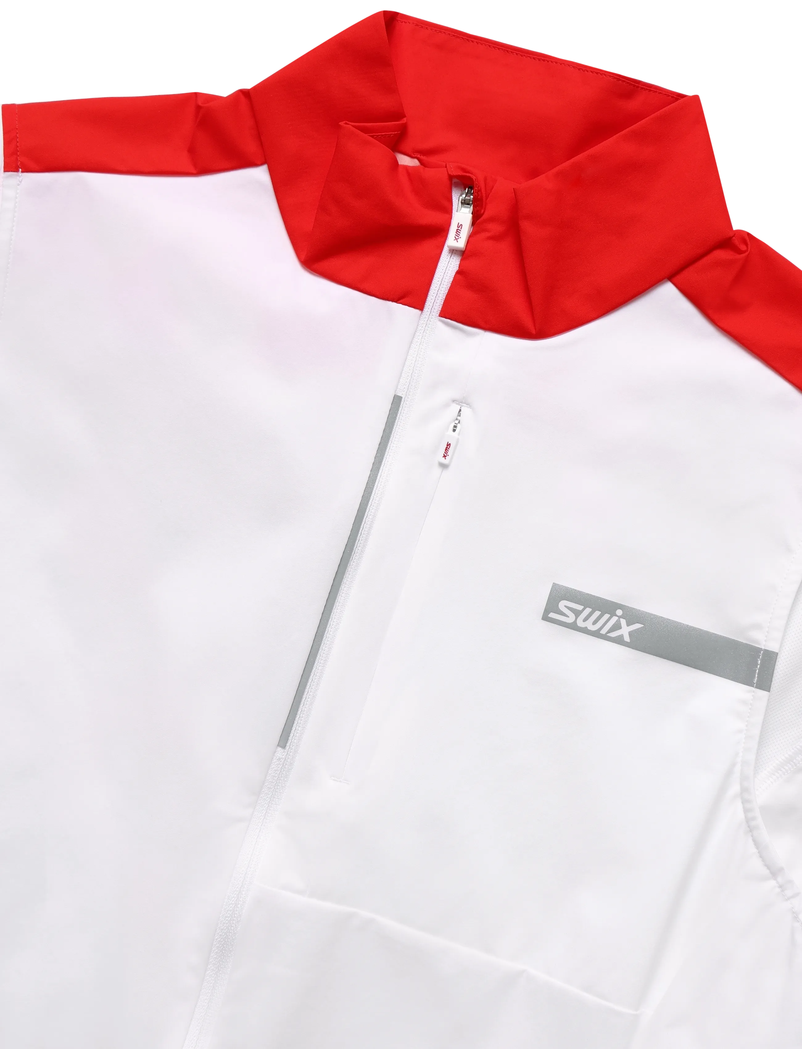 Swix - Roadline Wind Vest W - outdoor - 00035-bright white/fiery red - 2