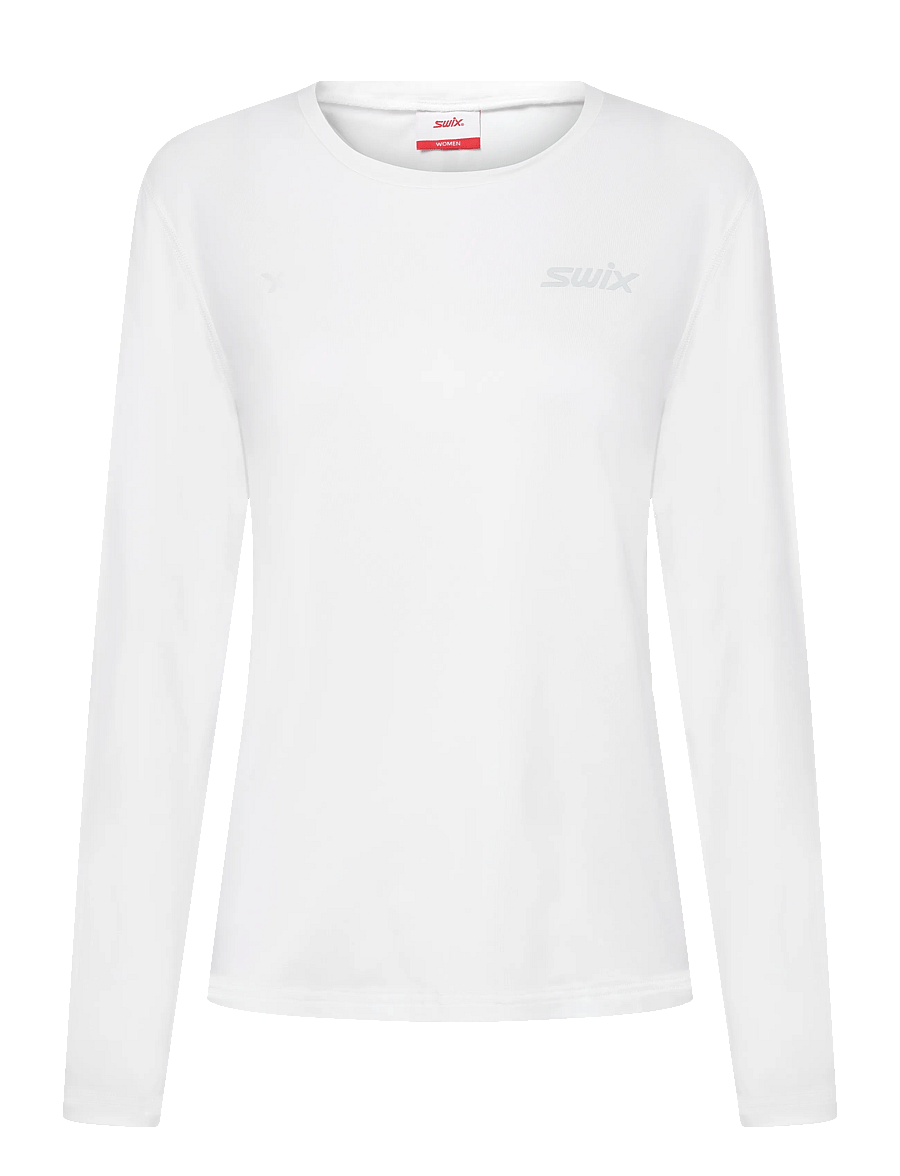 Swix - Pace NTS Long Sleeve Baselayer Top W - funktionsunterwäsche - oberteile - 00000-bright white - 0
