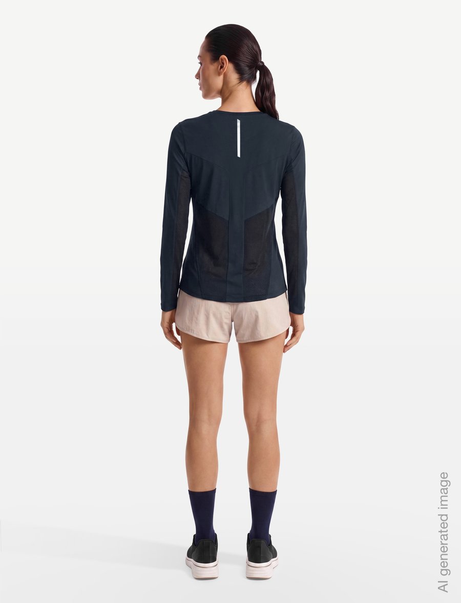 Swix - Pace NTS Long Sleeve Baselayer Top W - baselayer overdele - 75100-dark navy - 4