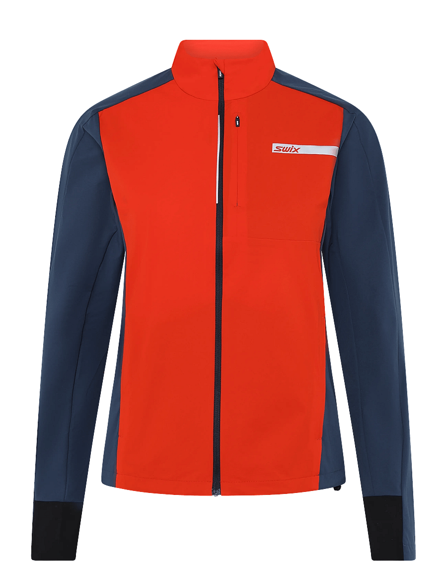 Swix - Roadline Wind Jacket W - trainingsjacken - 99980-fiery red/lake blue - 0