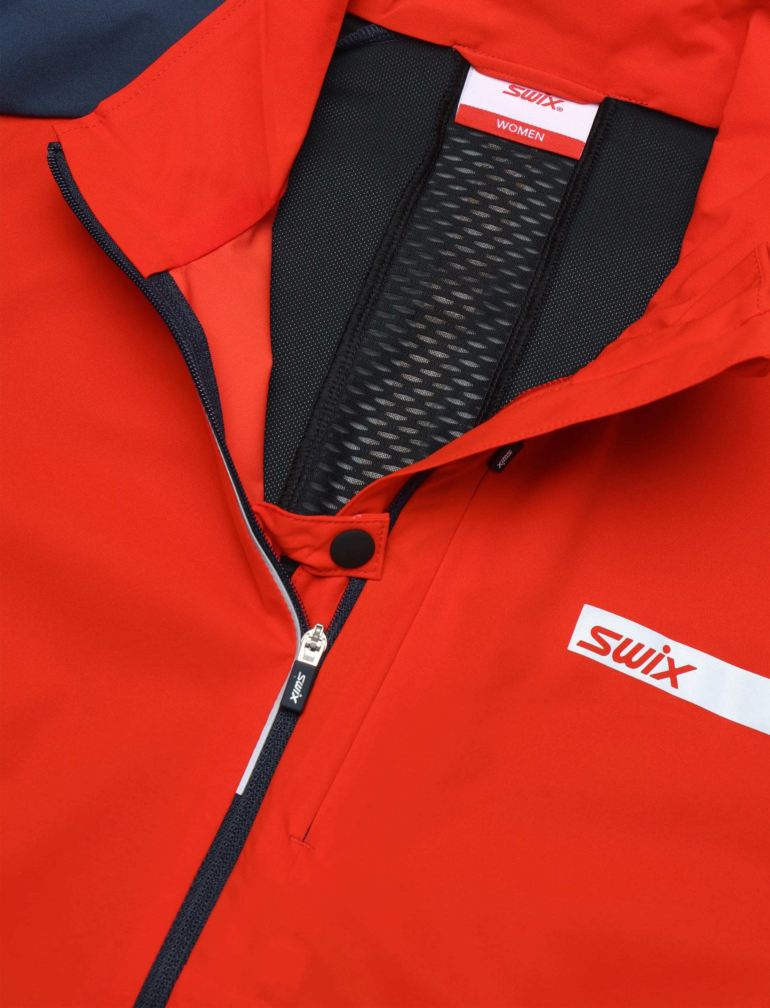 Swix - Roadline Wind Jacket W - sportjacken - 99980-fiery red/lake blue - 2