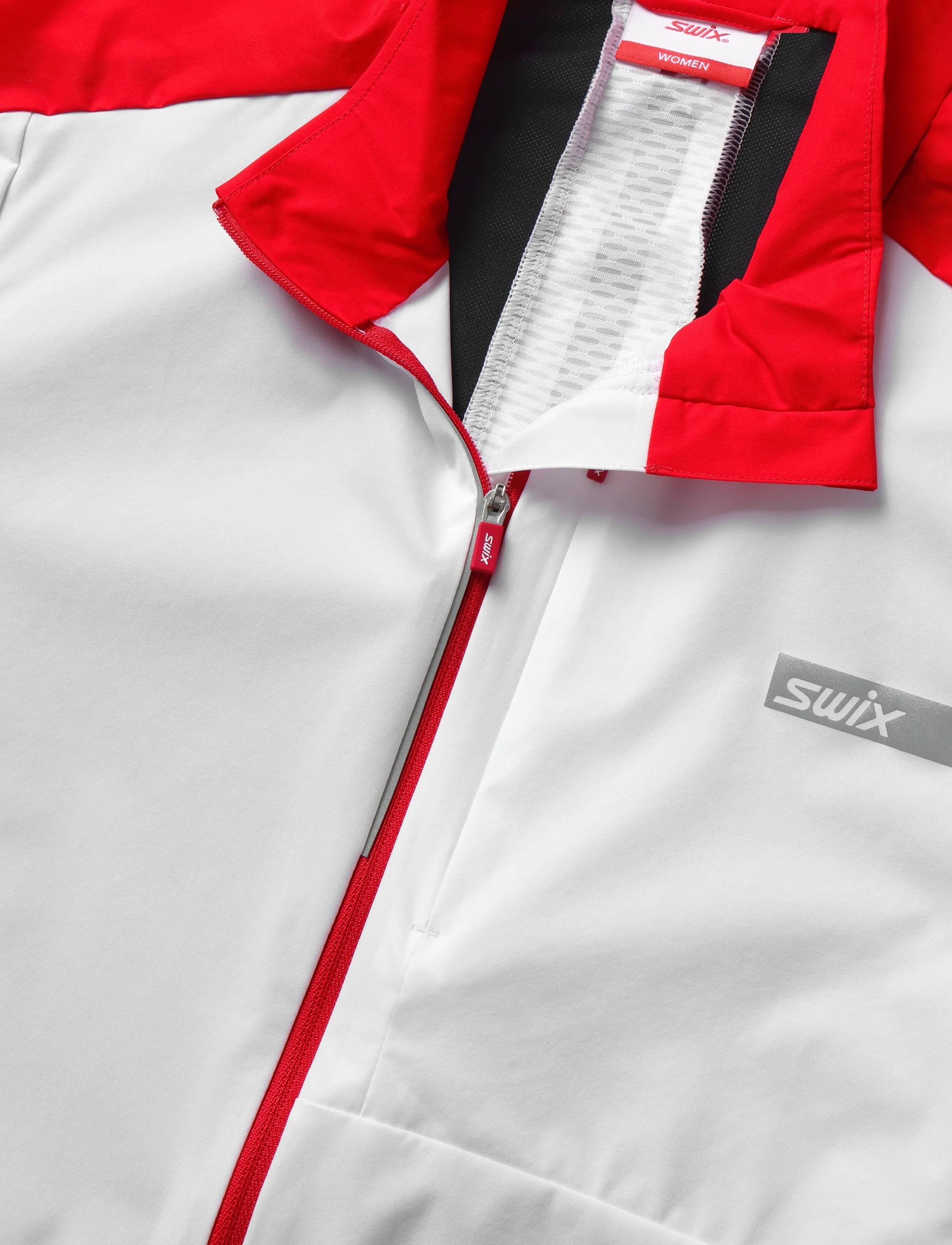 Swix - Roadline Wind Jacket W - 00035-bright white/fiery red - 2