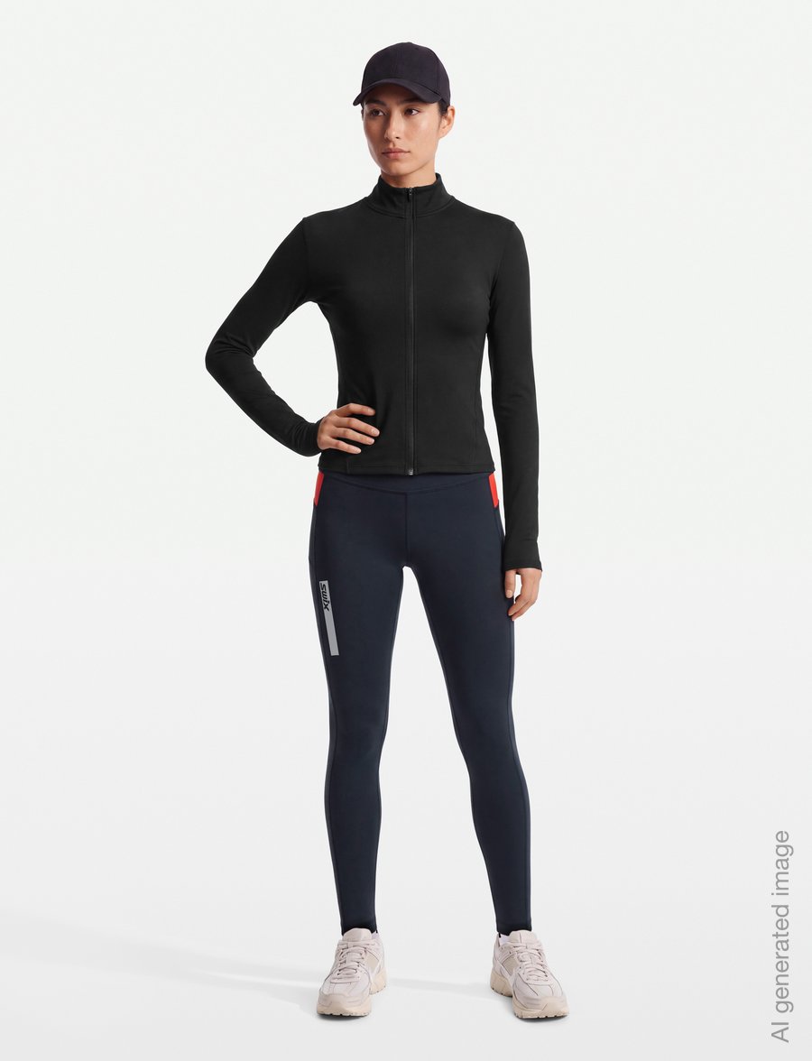 Swix - Roadline Tights W / Roadline Tights W - tamprės bėgimui - 75100-dark navy - 0