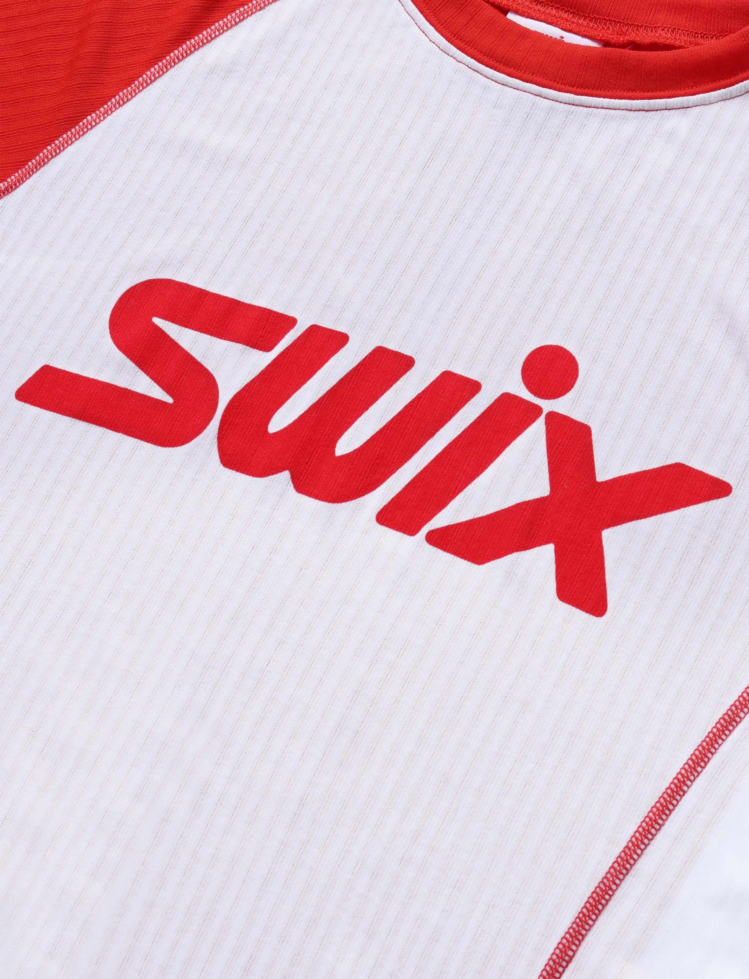 Swix - Roadline RaceX Short Sleeve W - 00035-bright white/fiery red - 2