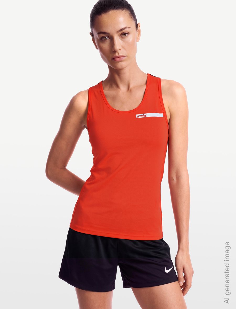 Swix - Roadline Singlet W - tanktops - 99992-fiery red - 3