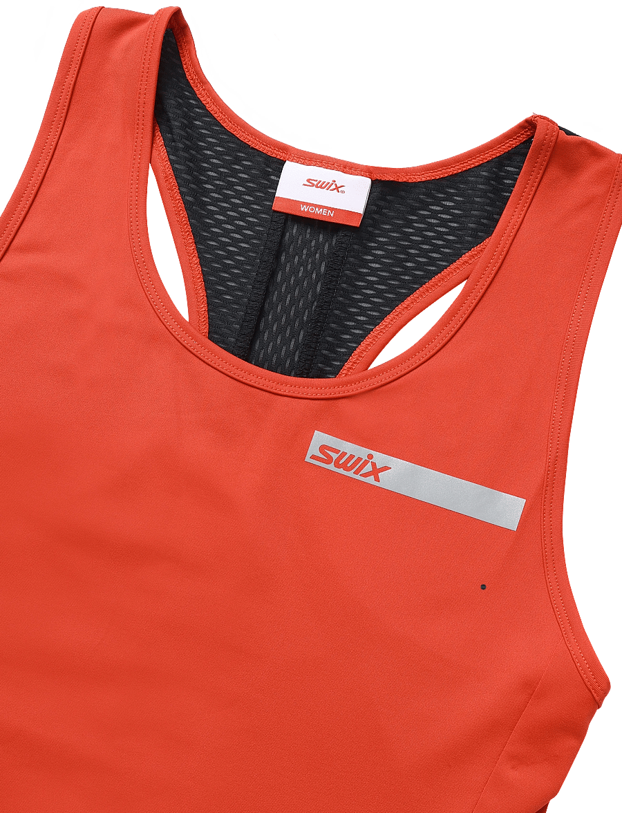 Swix - Roadline Singlet W - tank tops - 99992-fiery red - 2