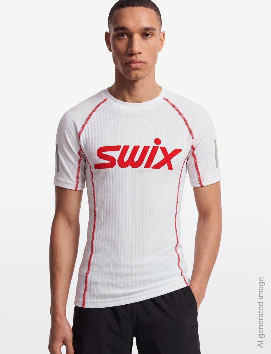 Swix - Roadline RaceX Short Sleeve Jr - kurzärmelige - 00000-bright white - 3