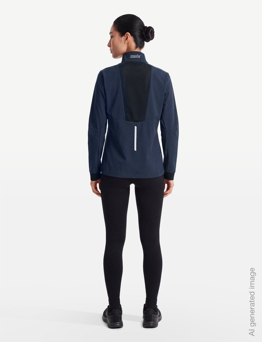 Swix - Pace Wind Jacket W - trainingsjacken - 75100-dark navy - 4
