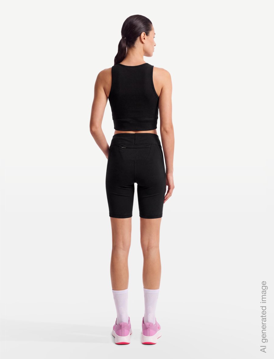 Swix - Pace High Waist Half Tights W - løbeshorts - 10000-black - 4