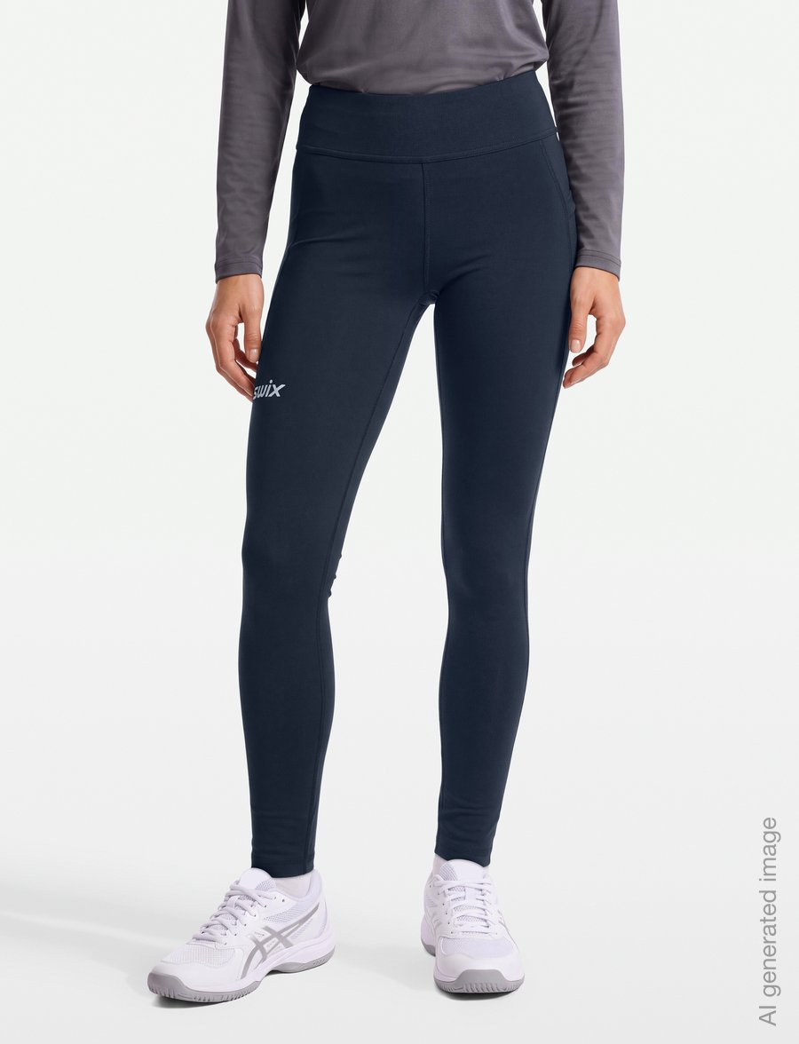 Swix - Pace High Waist Tights W - fuld længde - 75100-dark navy - 3