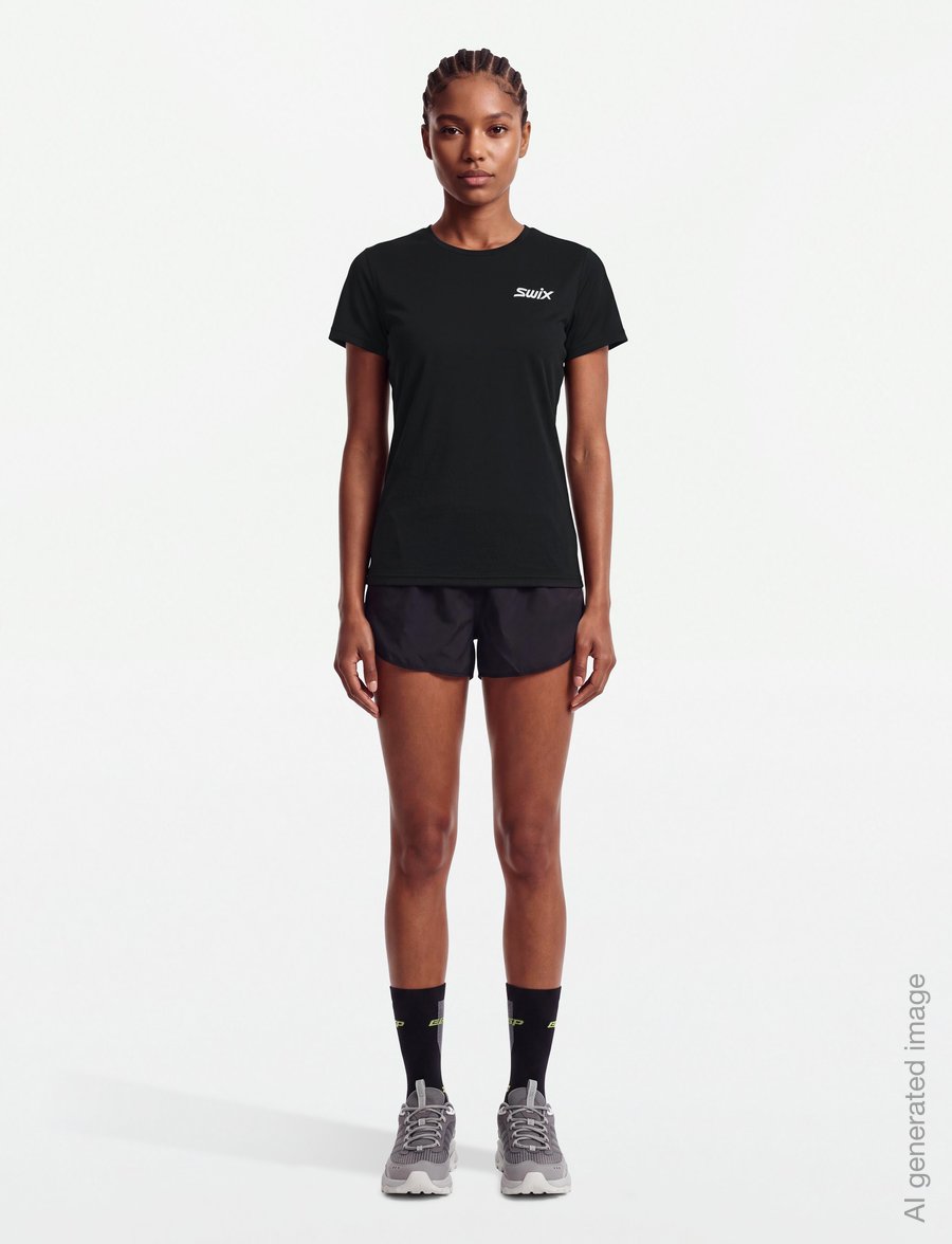 Swix - Pace NTS Short Sleeve Baselayer Top W - t-shirts - 10000-black - 0